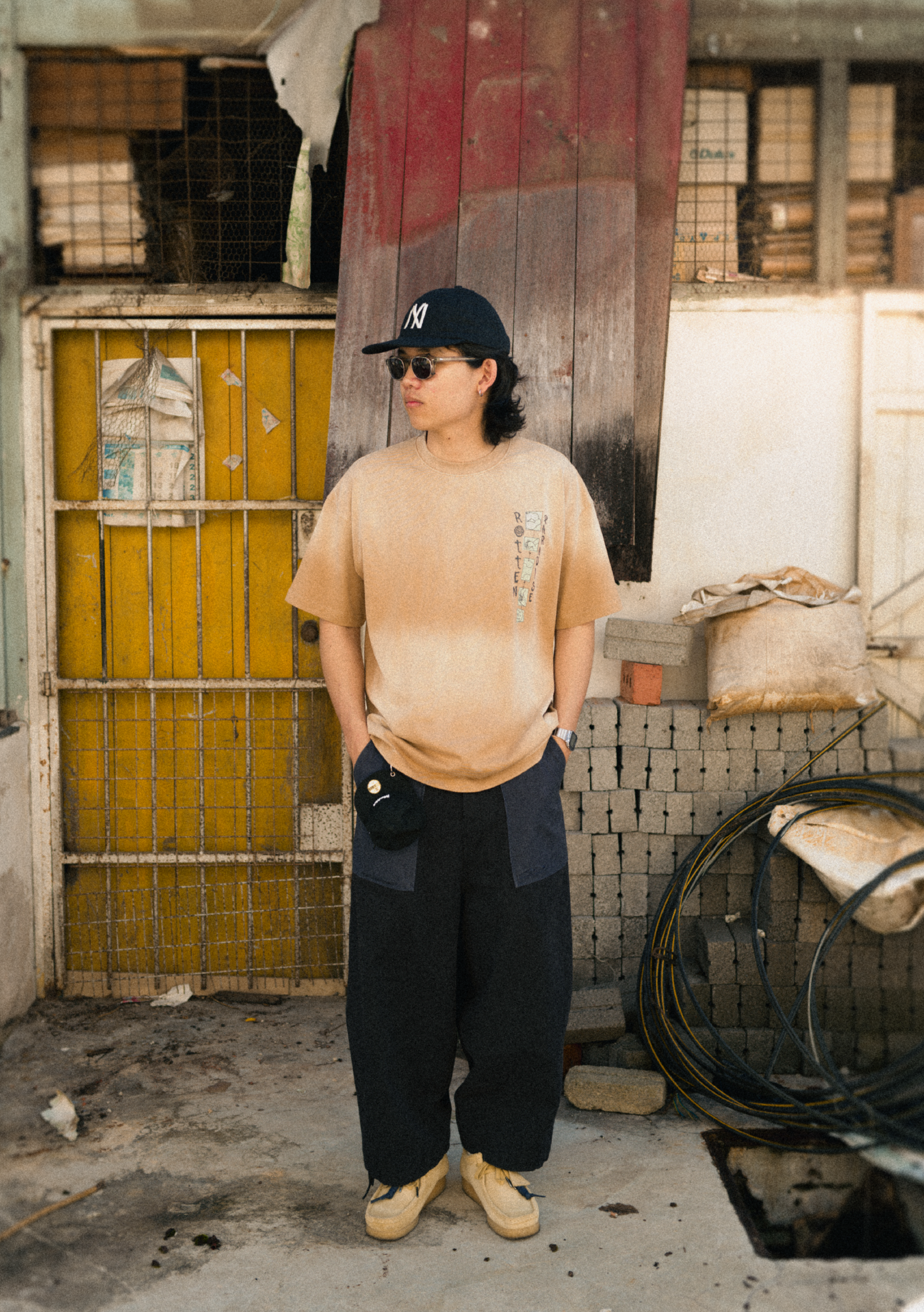 Sunny Beach Tee Washed Beige