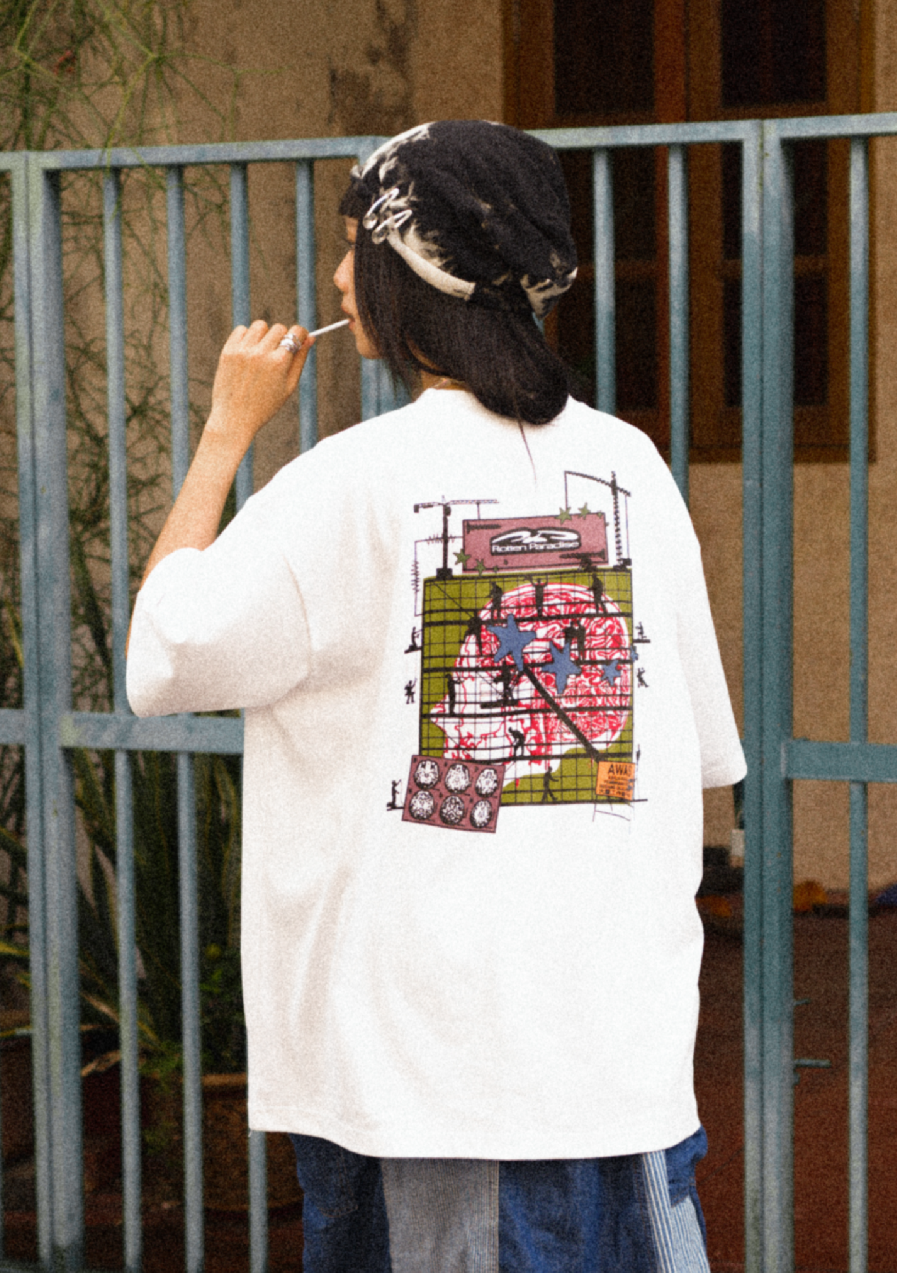 Working Brain Tee White