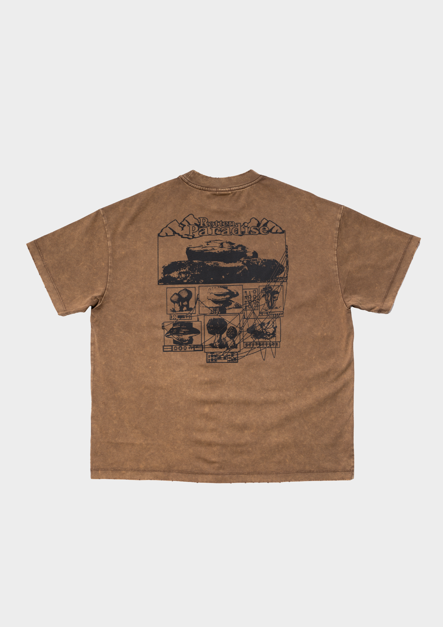 Mountain Tee Washed Brown