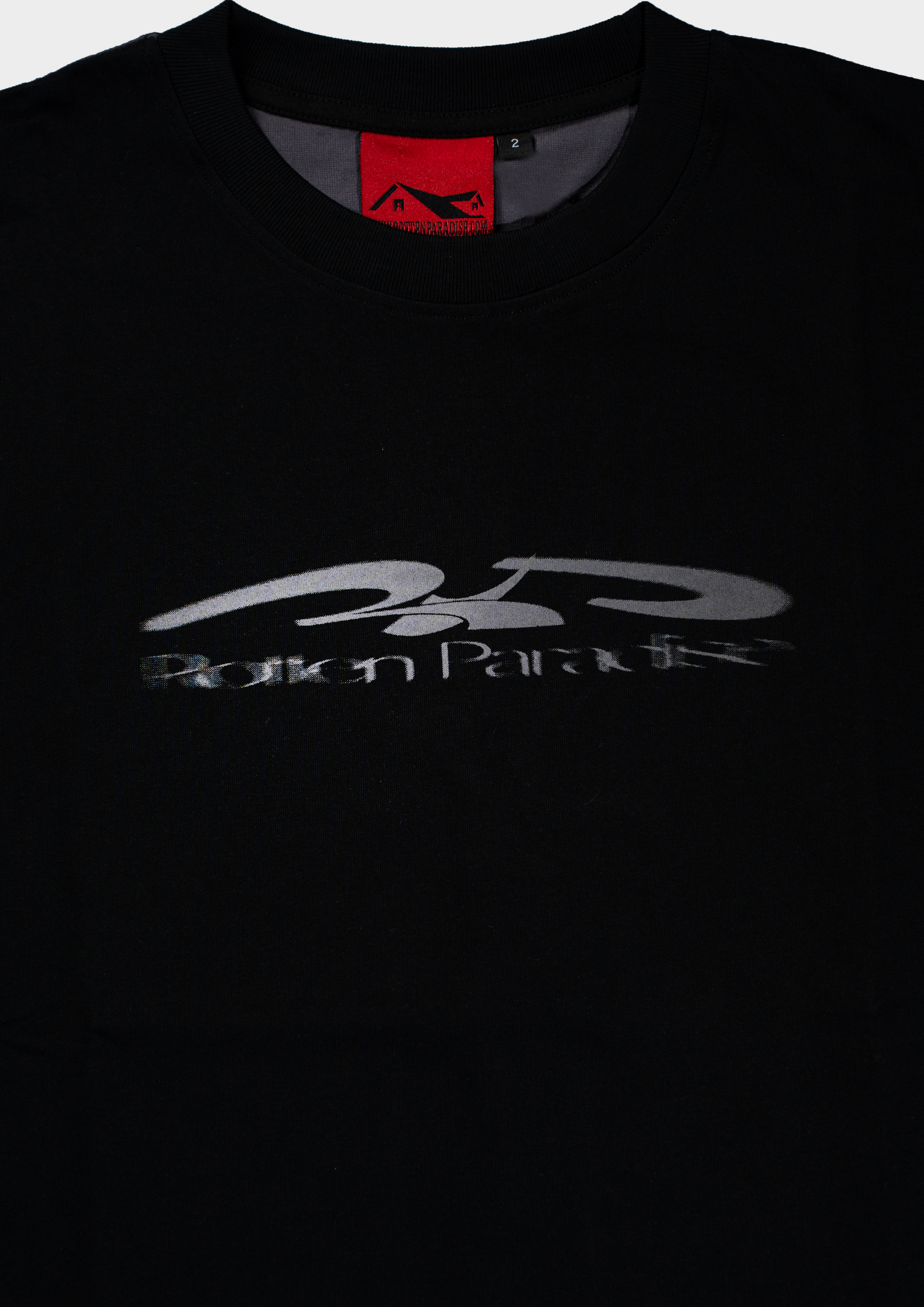 Fading Cropped Tee Black