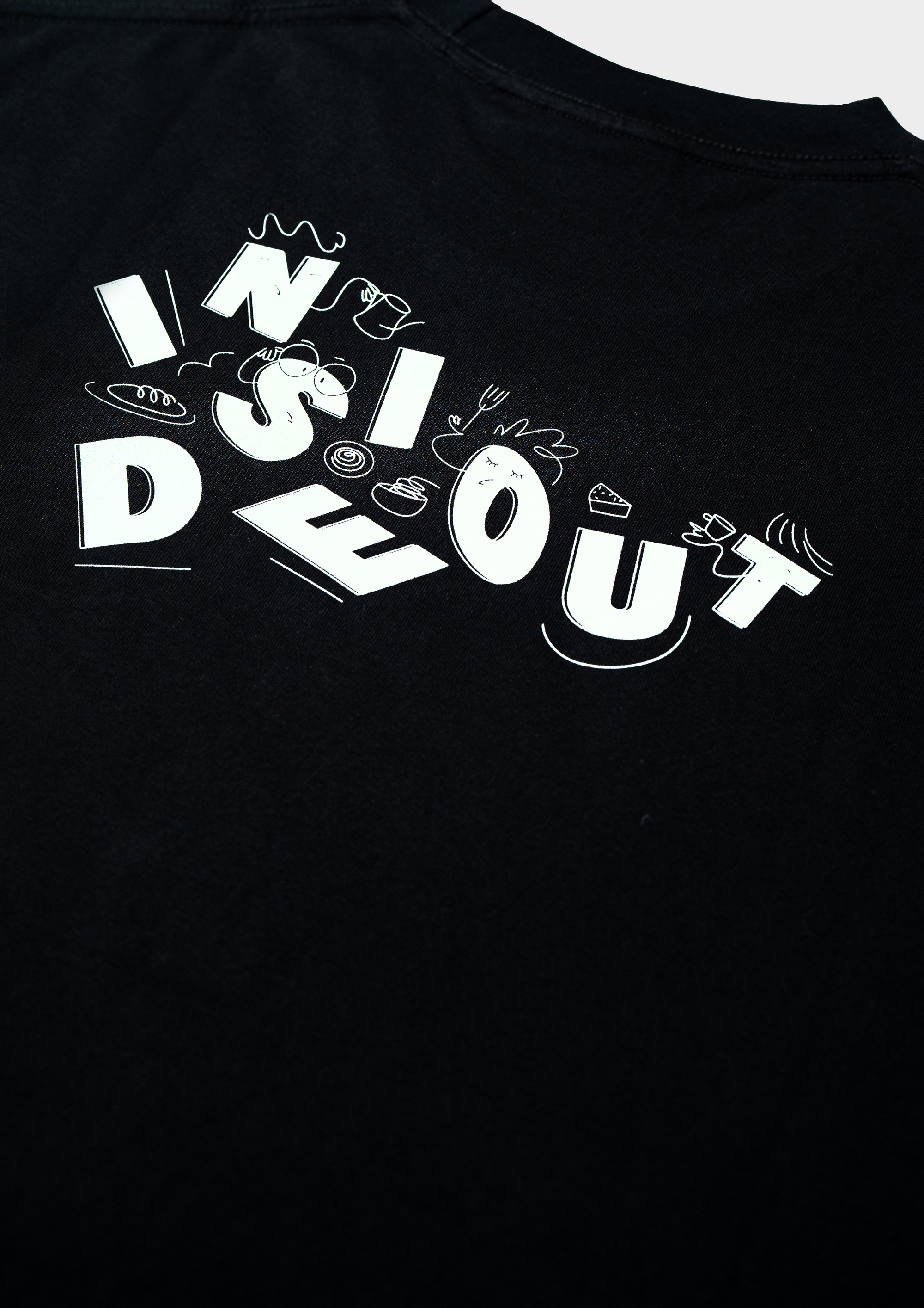 (Rotten Paradise x Inside Out) Staff Tee Black