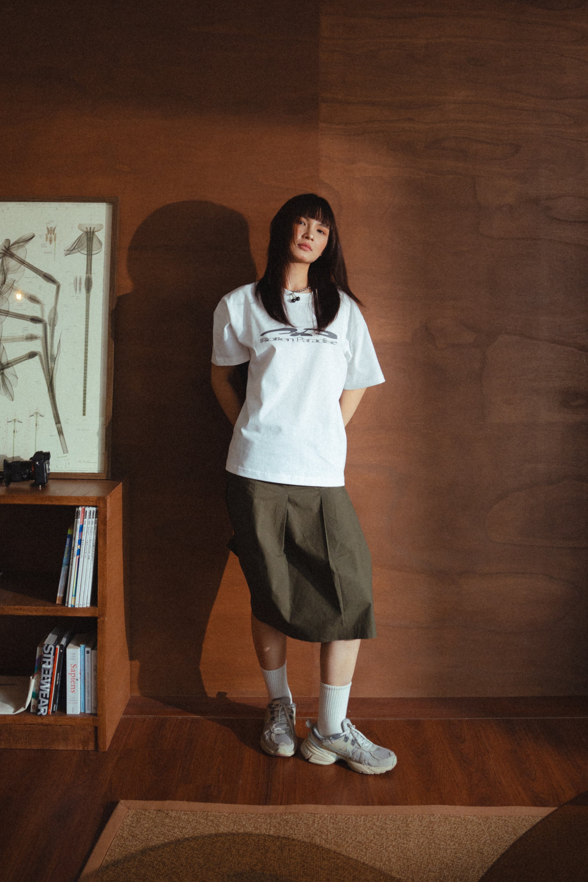 Fading Cropped Tee White