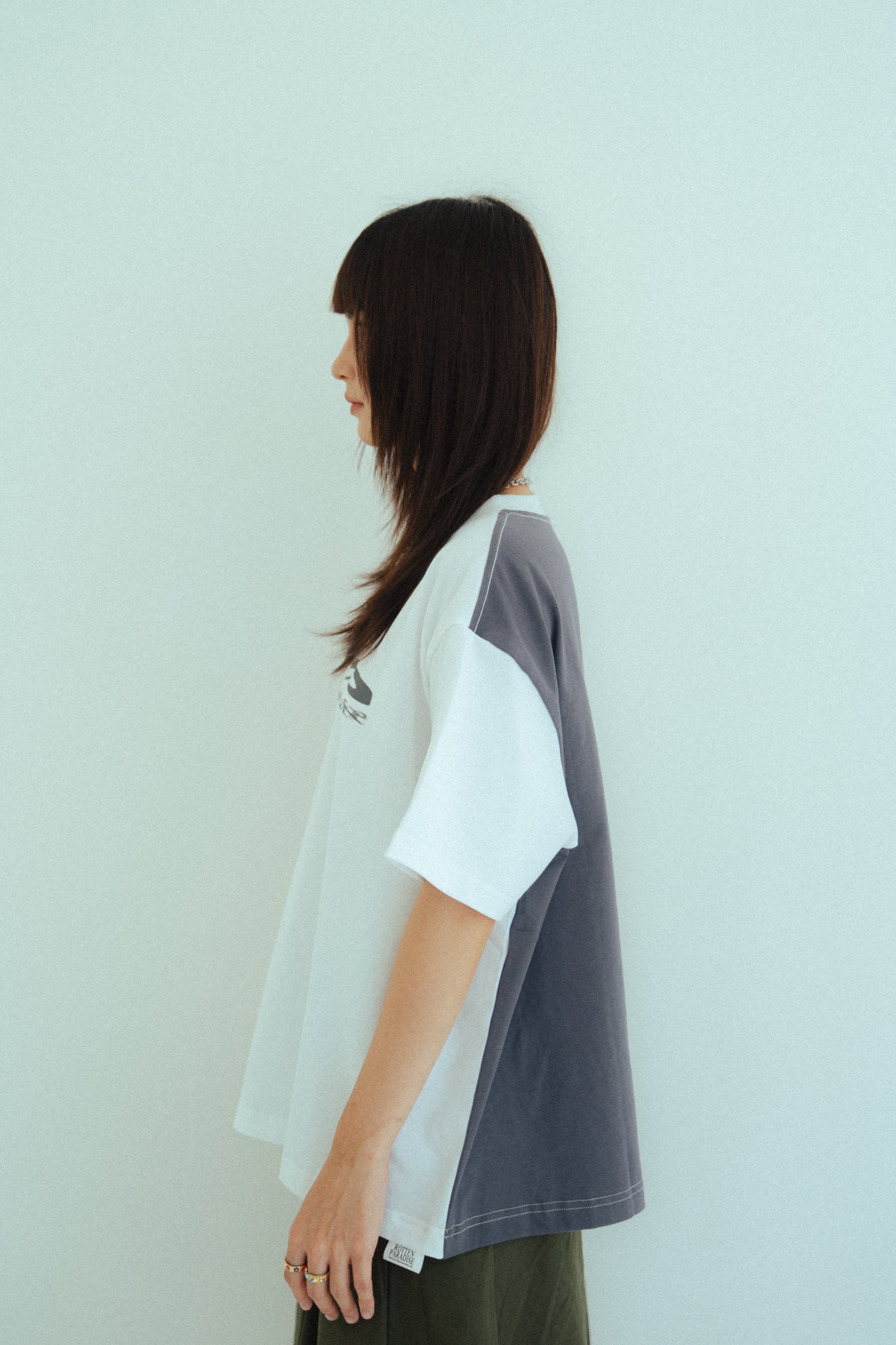 Fading Cropped Tee White
