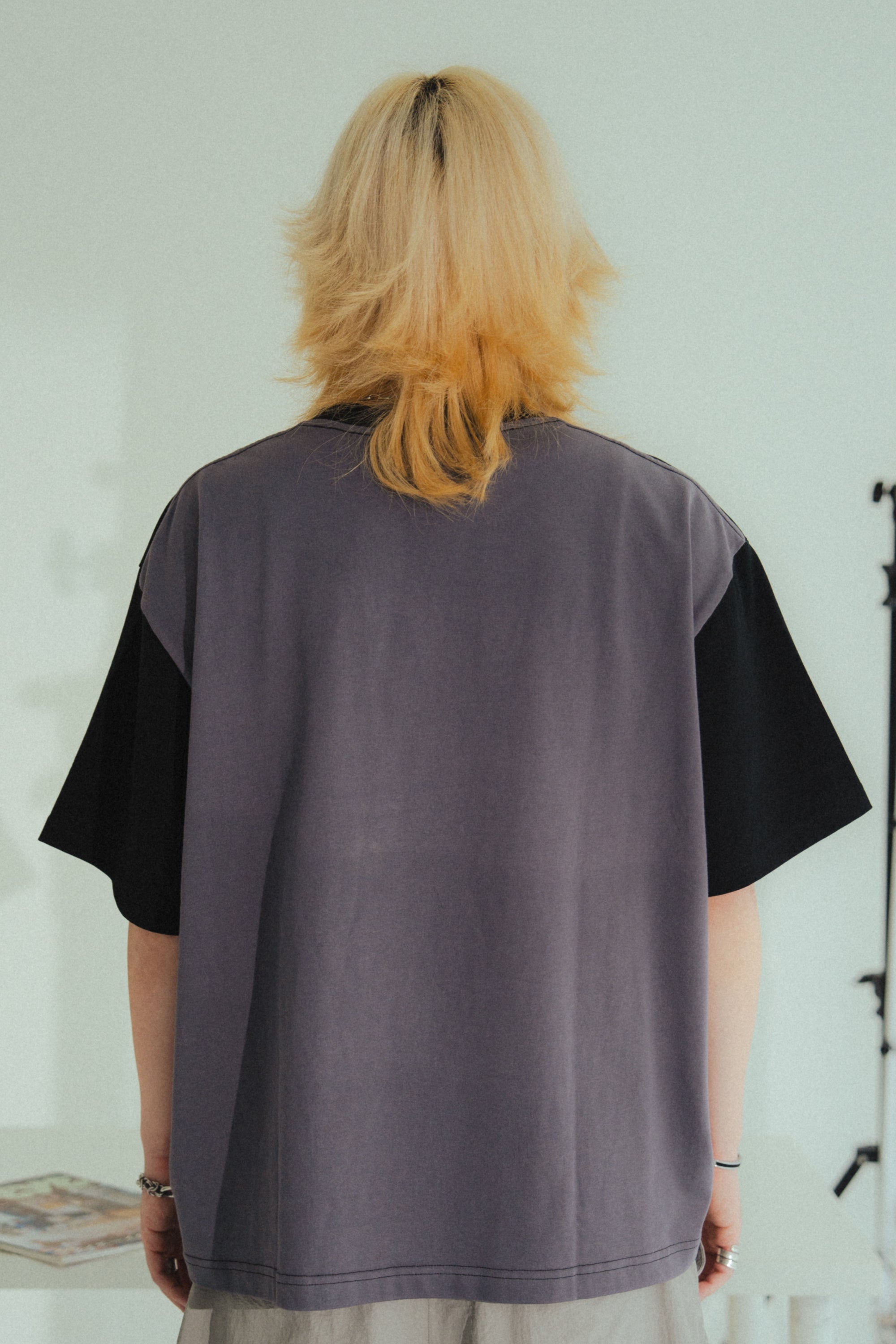 Fading Cropped Tee Black
