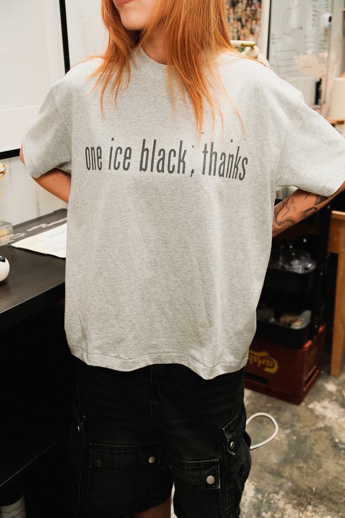 Ice Black Tee