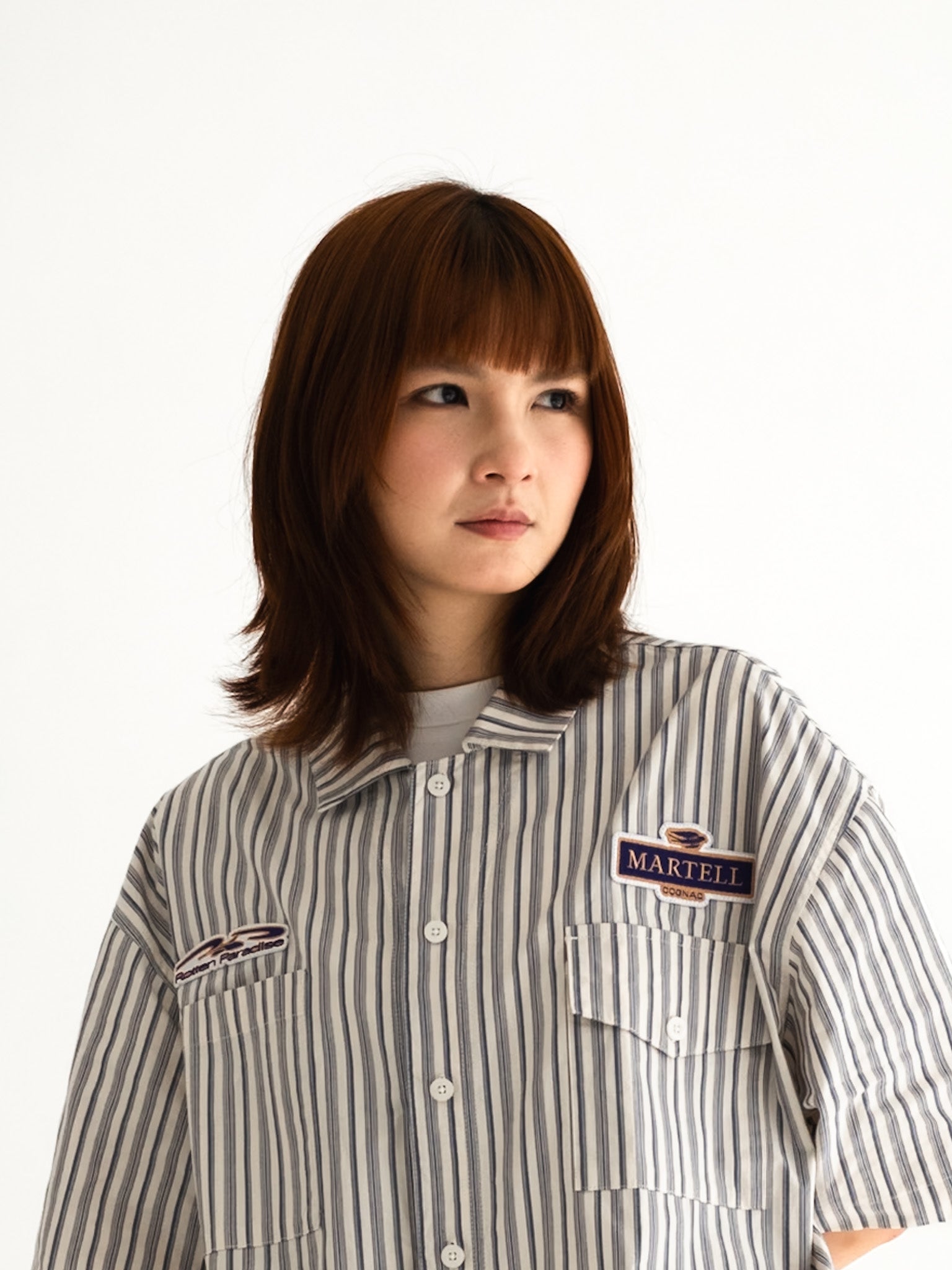 Rotten Paradise x Martell Bartender Shirt Chalk Blue