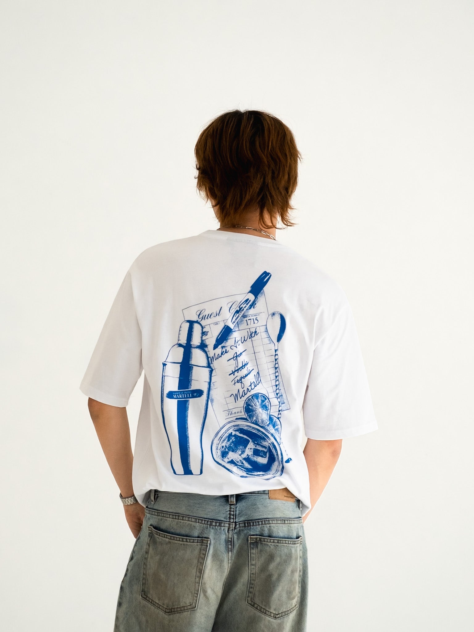 Rotten Paradise x Martell Guest Check Tee White