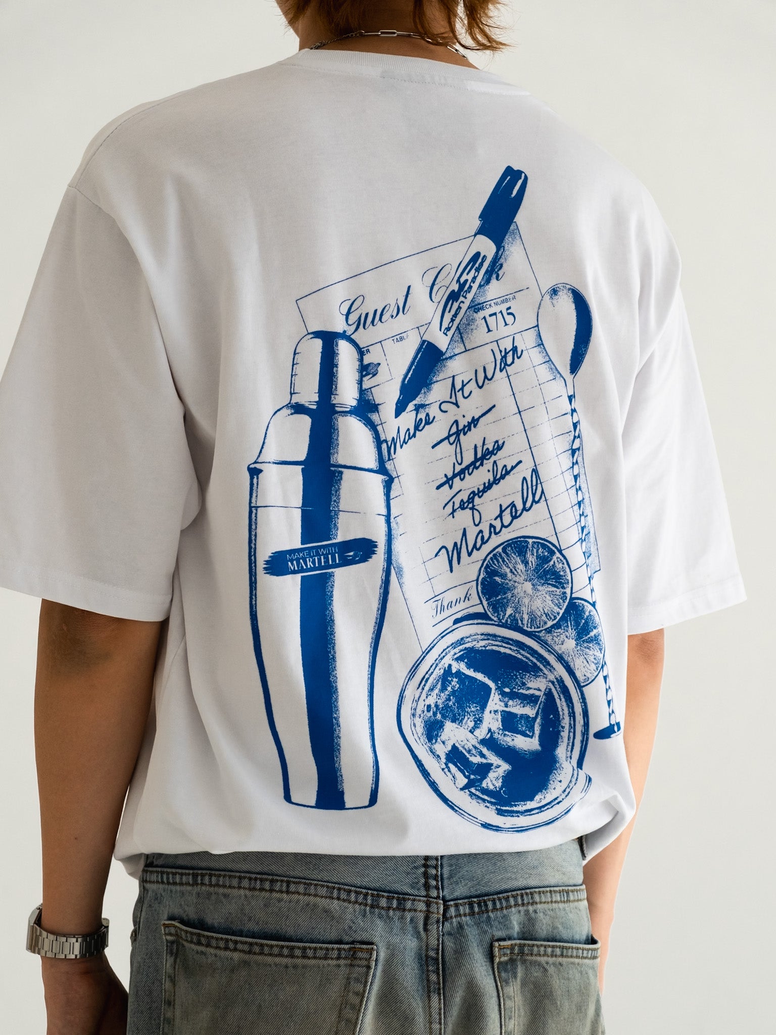Rotten Paradise x Martell Guest Check Tee White