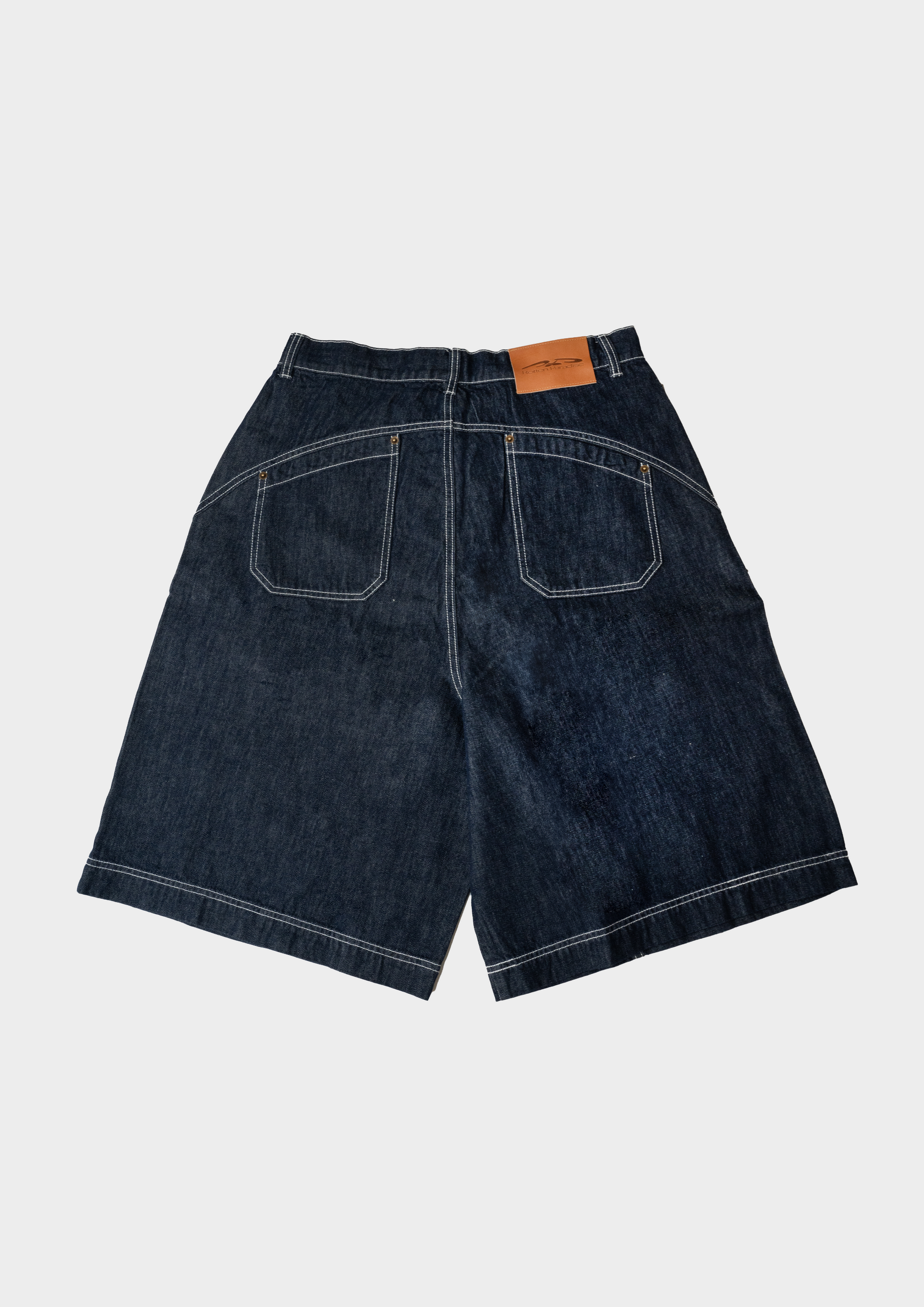 Drift Line Wide Fit Shorts Denim Blue