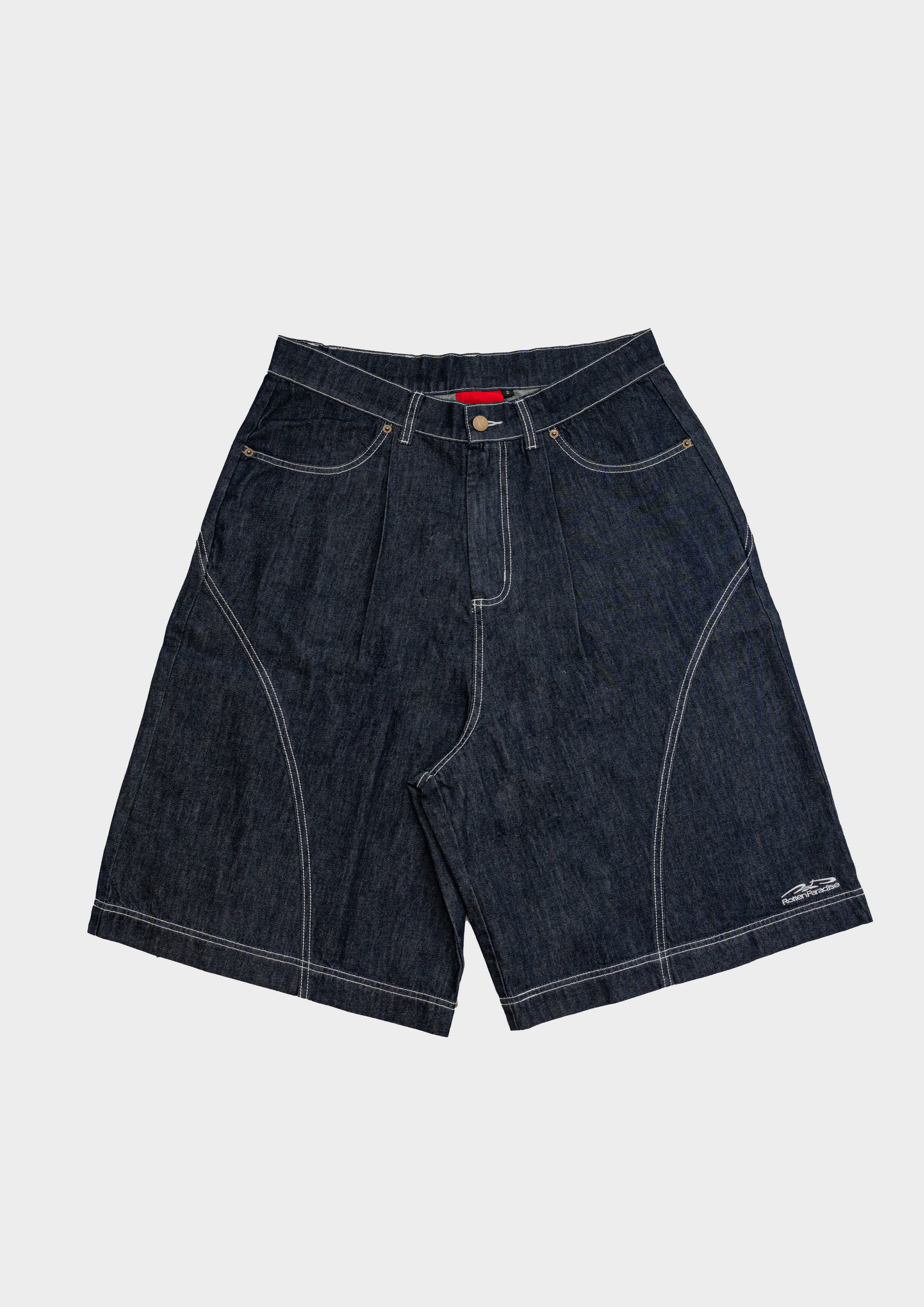 Drift Line Wide Fit Shorts Denim Blue