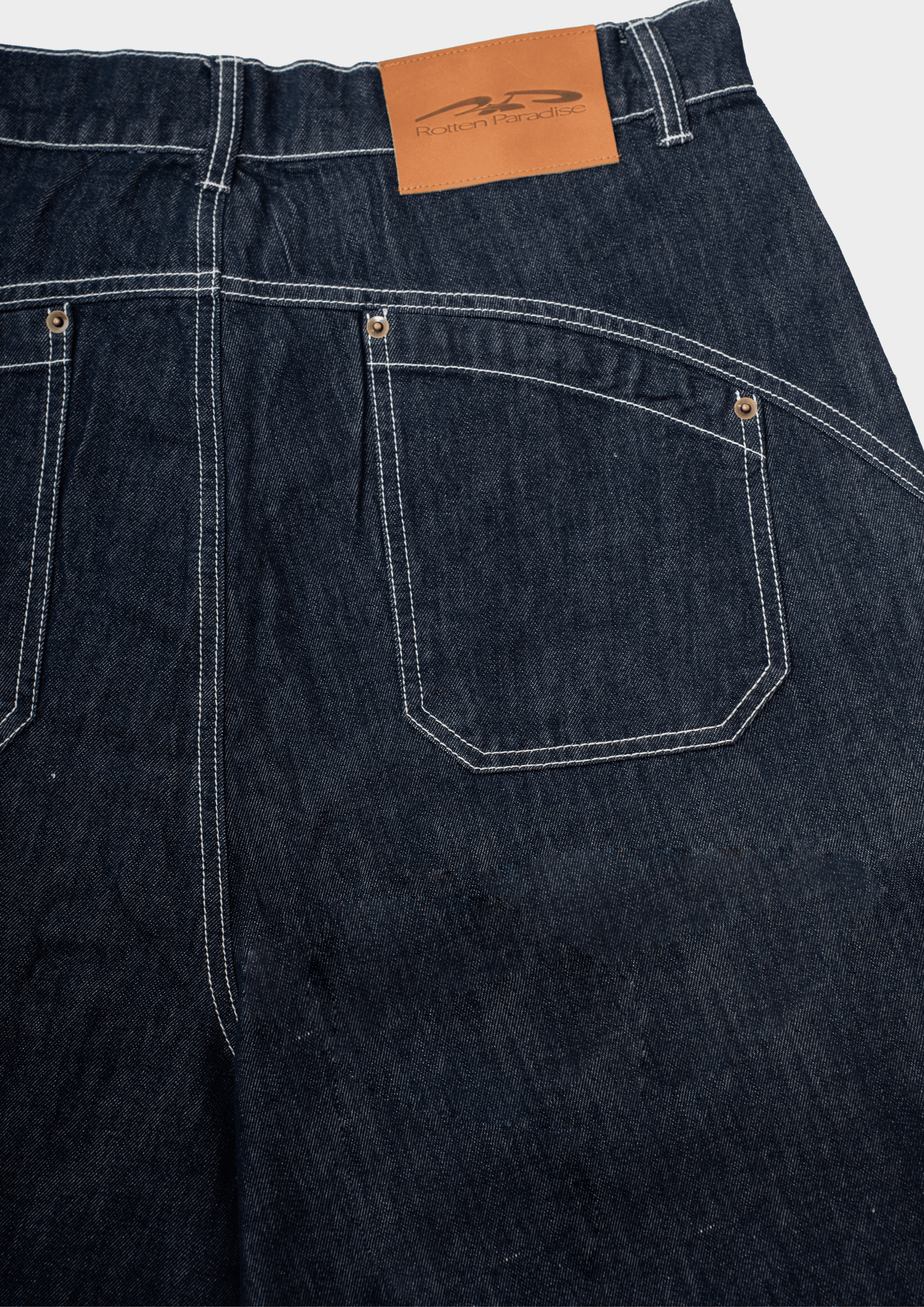Drift Line Wide Fit Shorts Denim Blue