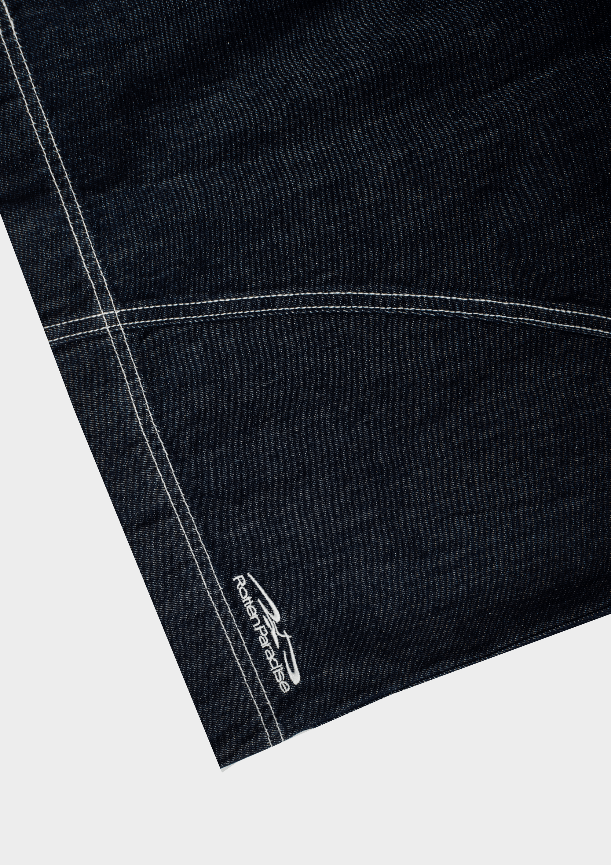 Drift Line Wide Fit Shorts Denim Blue