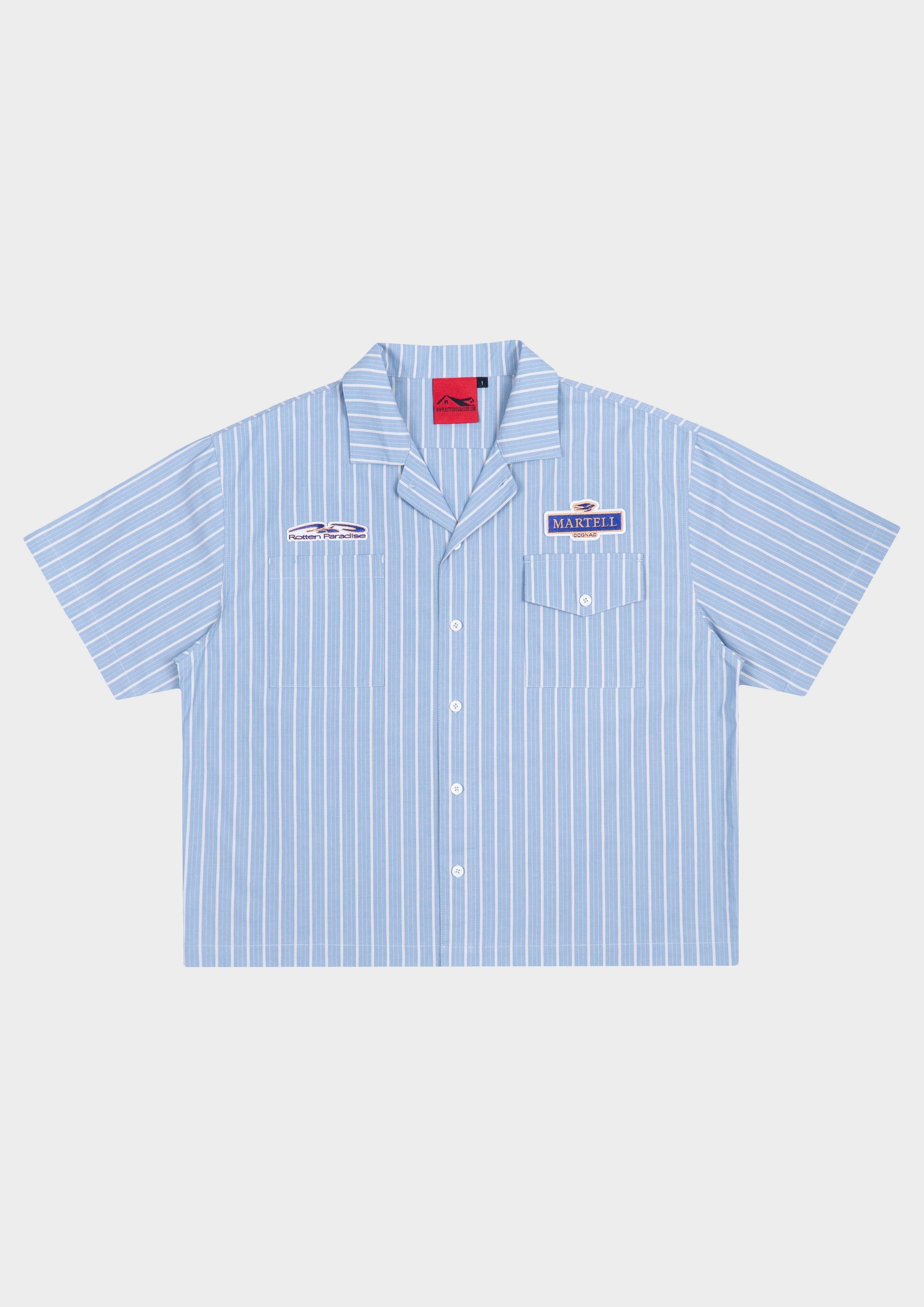 Rotten Paradise x Martell Bartender Shirt Ice Blue