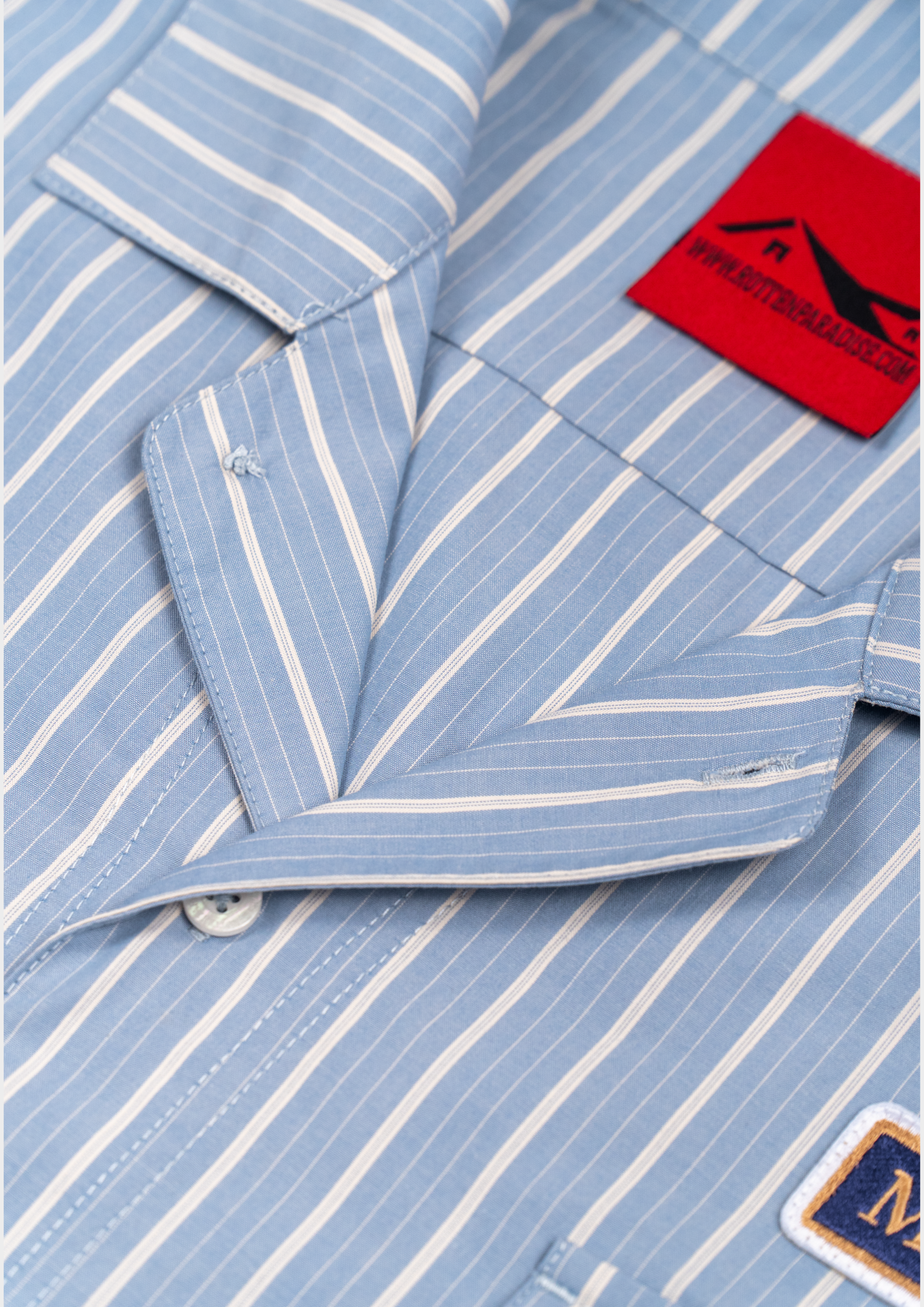 Rotten Paradise x Martell Bartender Shirt Ice Blue