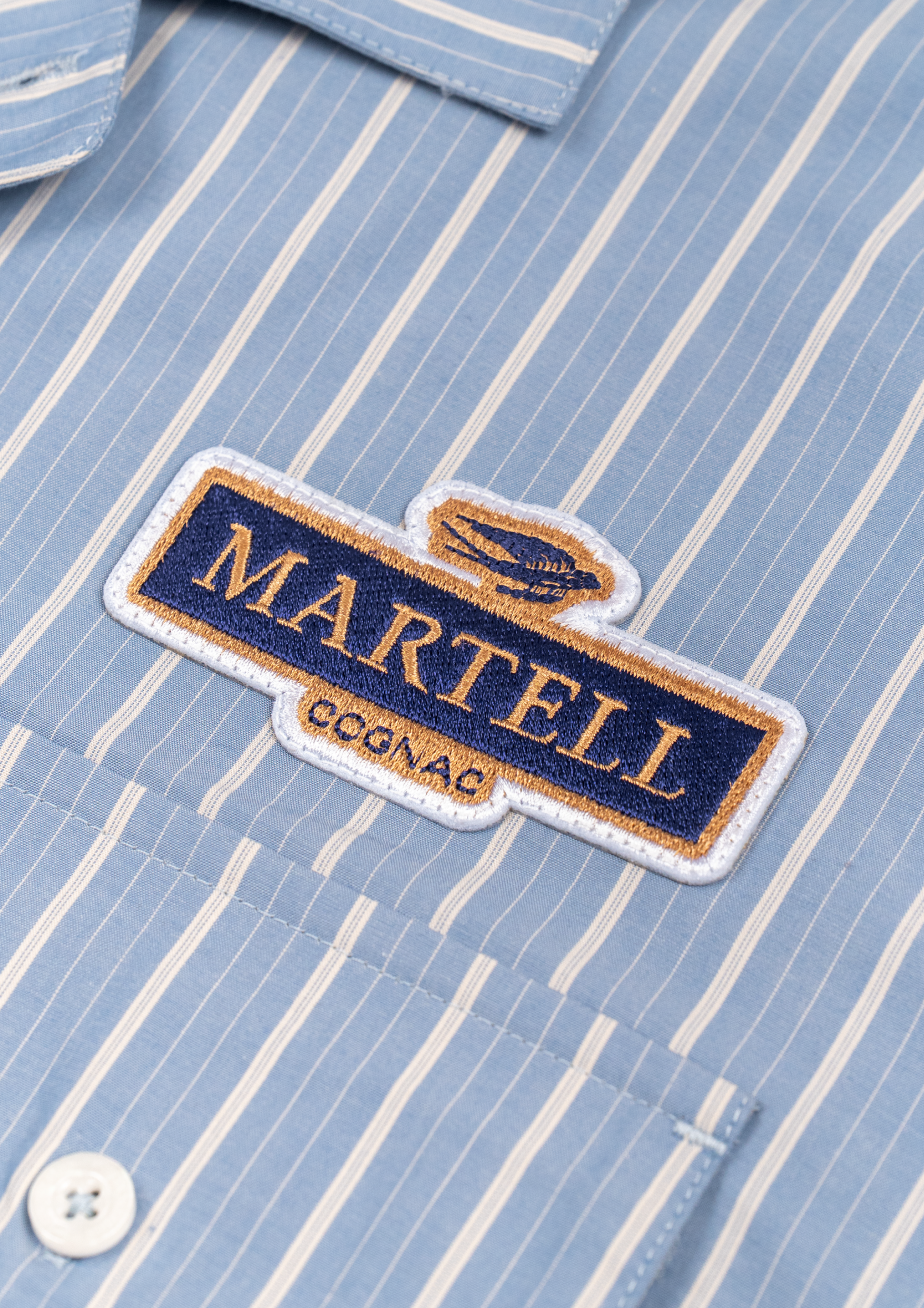 Rotten Paradise x Martell Bartender Shirt Ice Blue