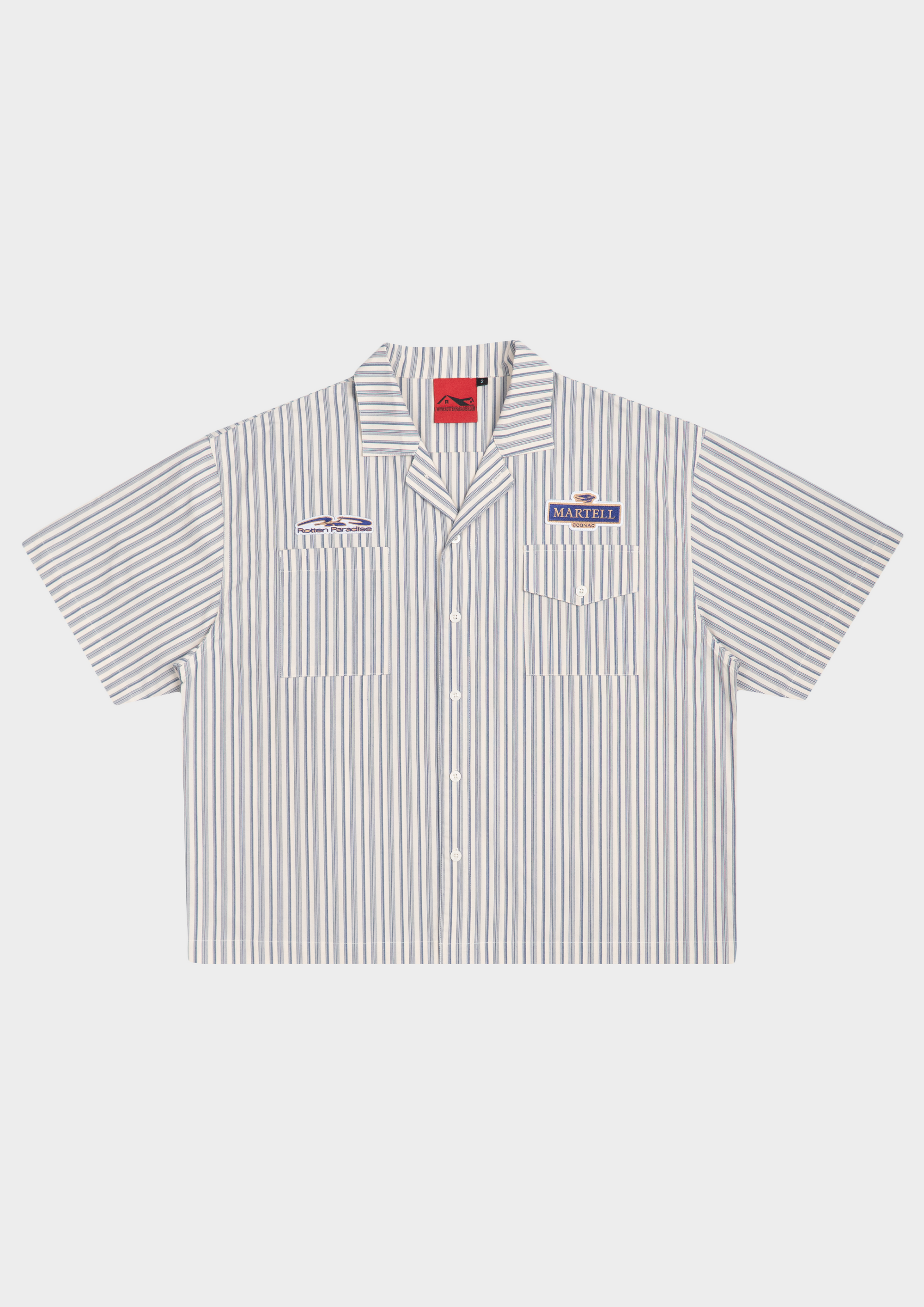 Rotten Paradise x Martell Bartender Shirt Chalk Blue