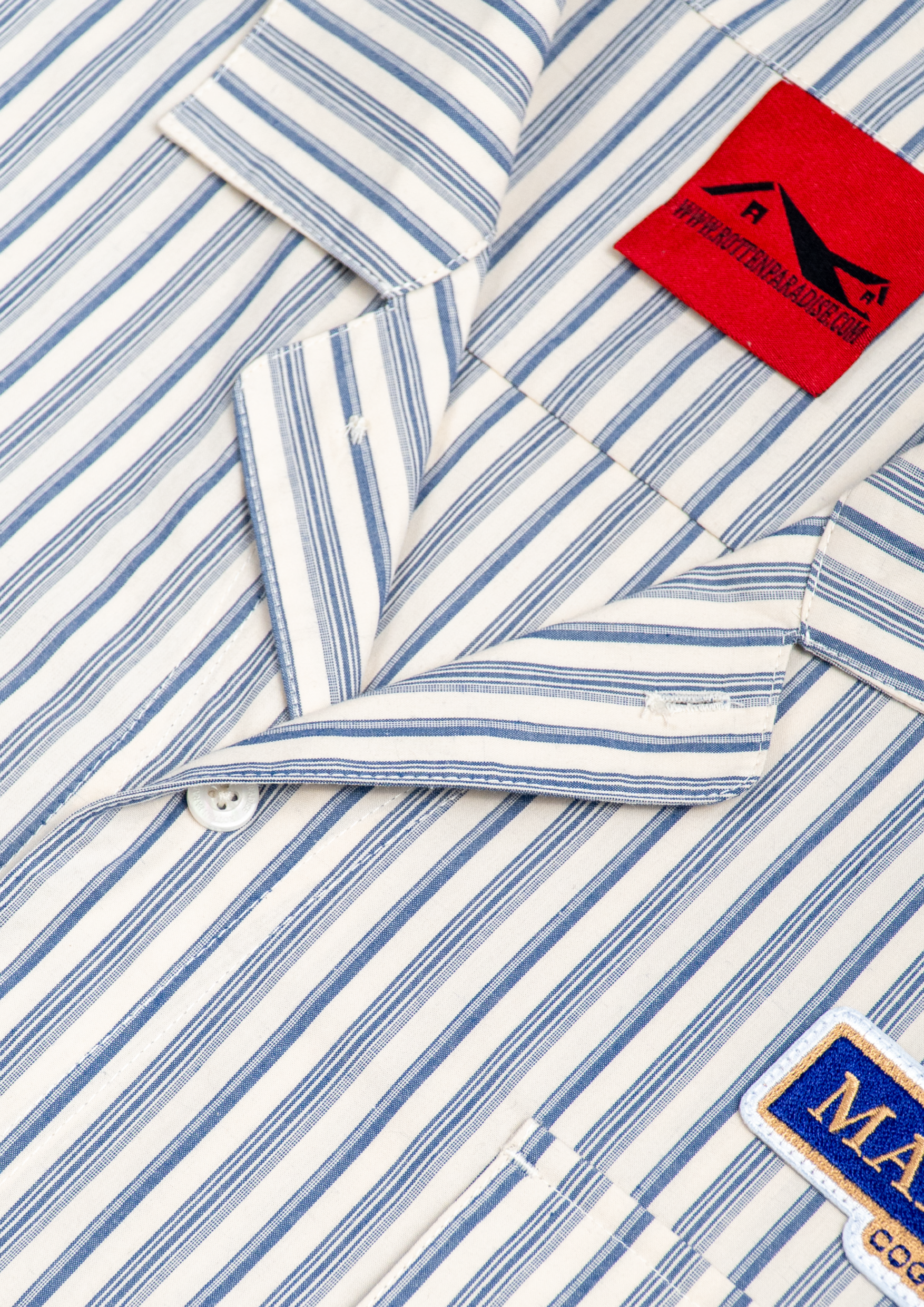 Rotten Paradise x Martell Bartender Shirt Chalk Blue