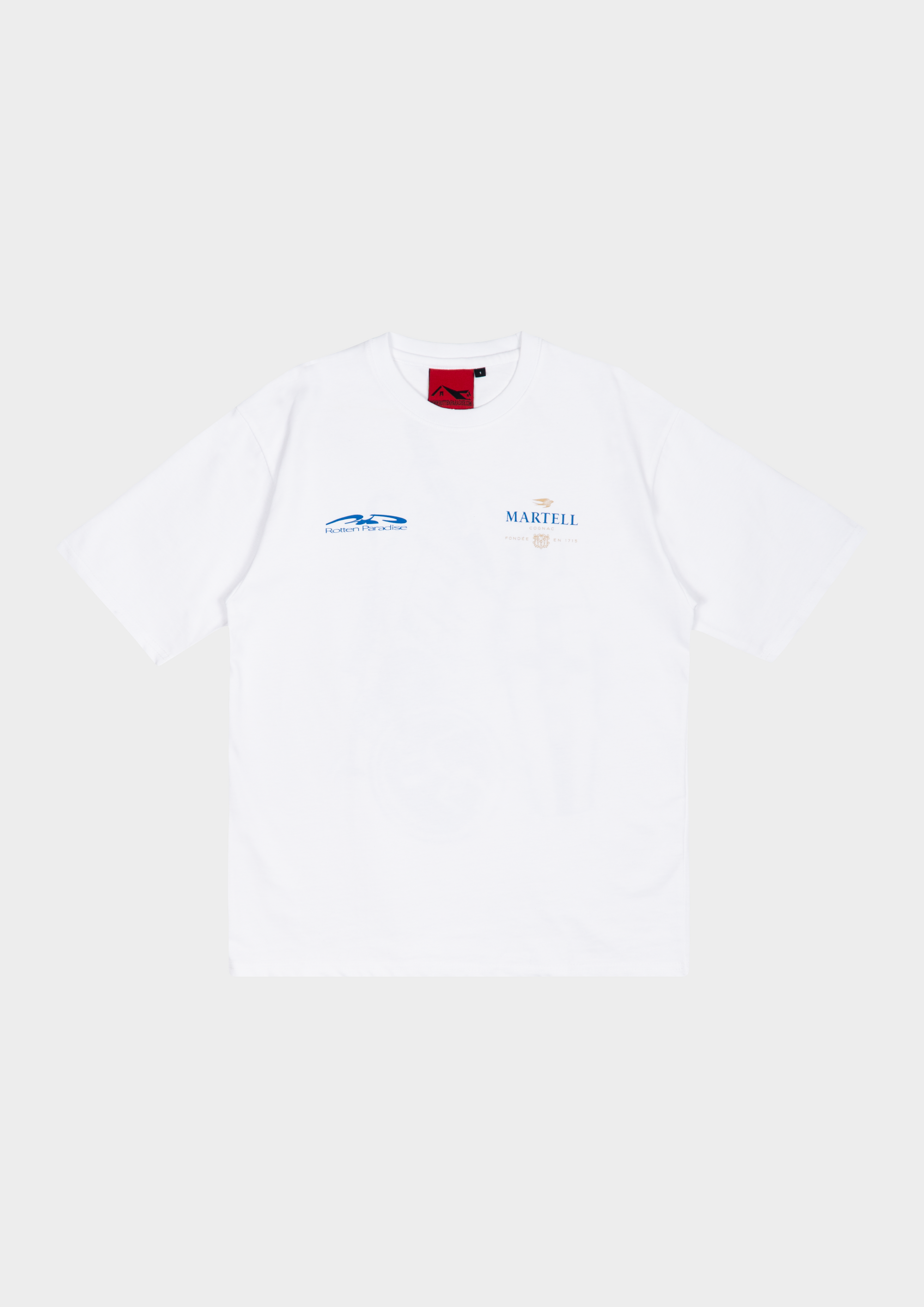 Rotten Paradise x Martell Guest Check Tee White