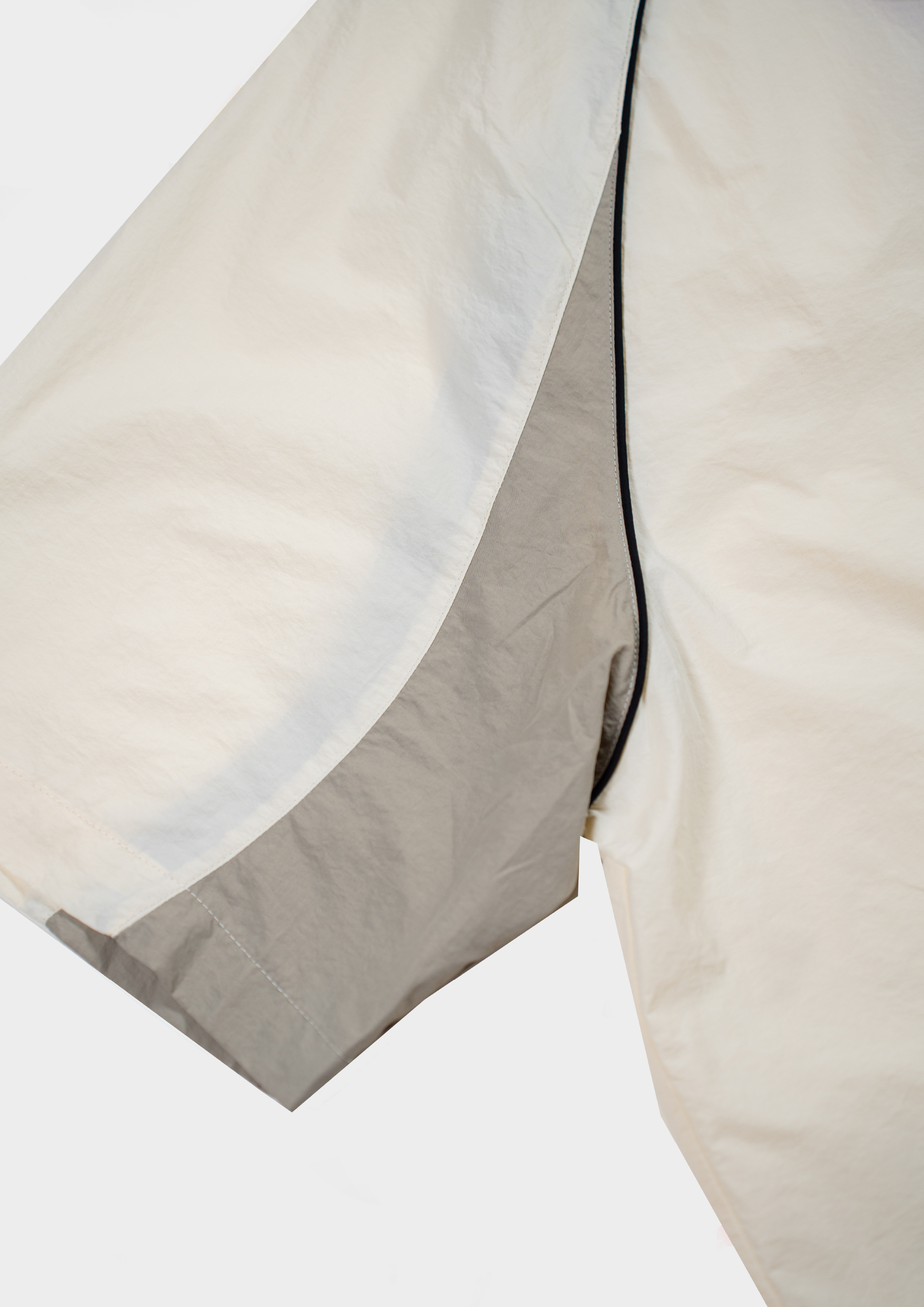 Papa Contrast Boxy Shirt Beige