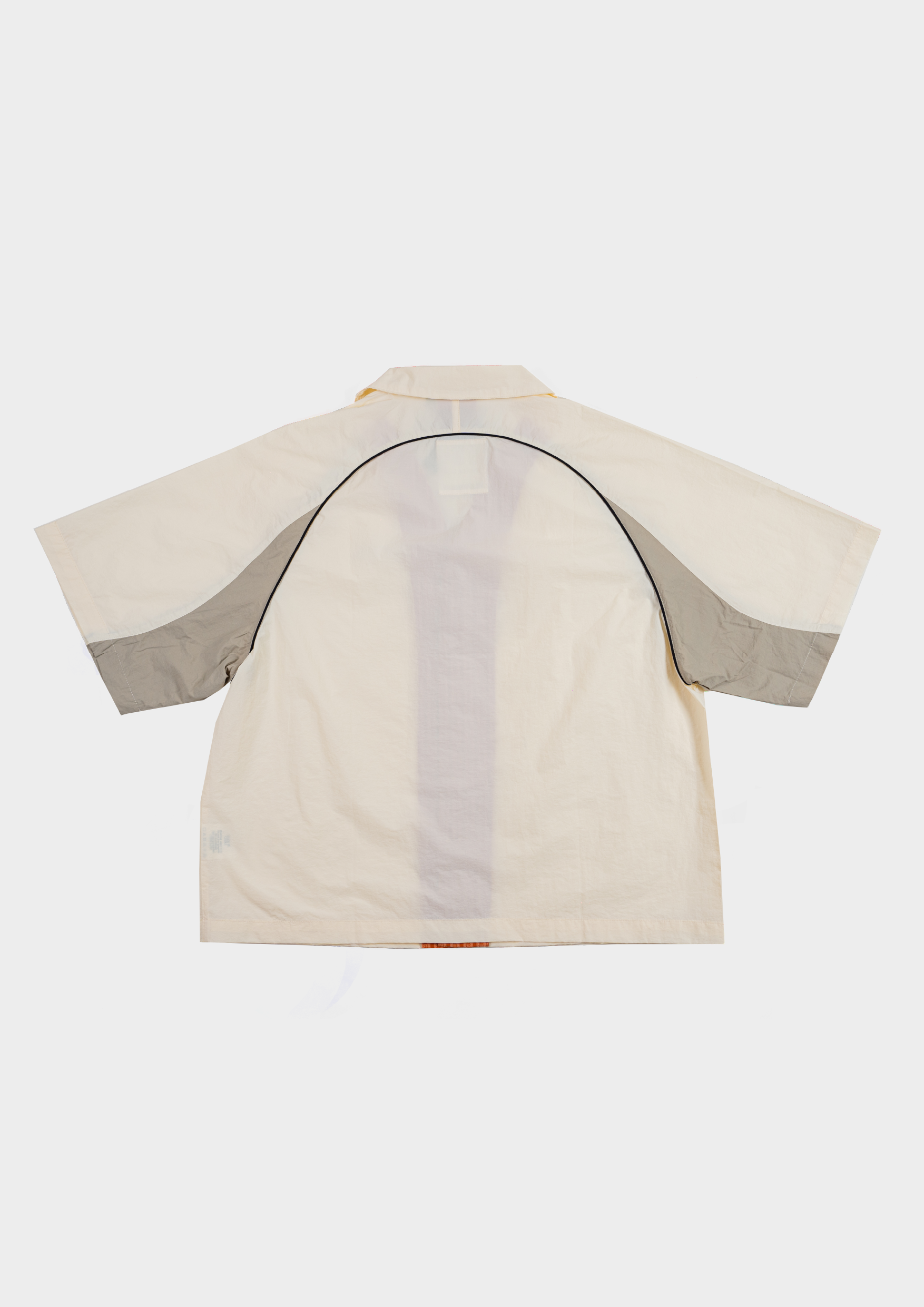 Papa Contrast Boxy Shirt Beige