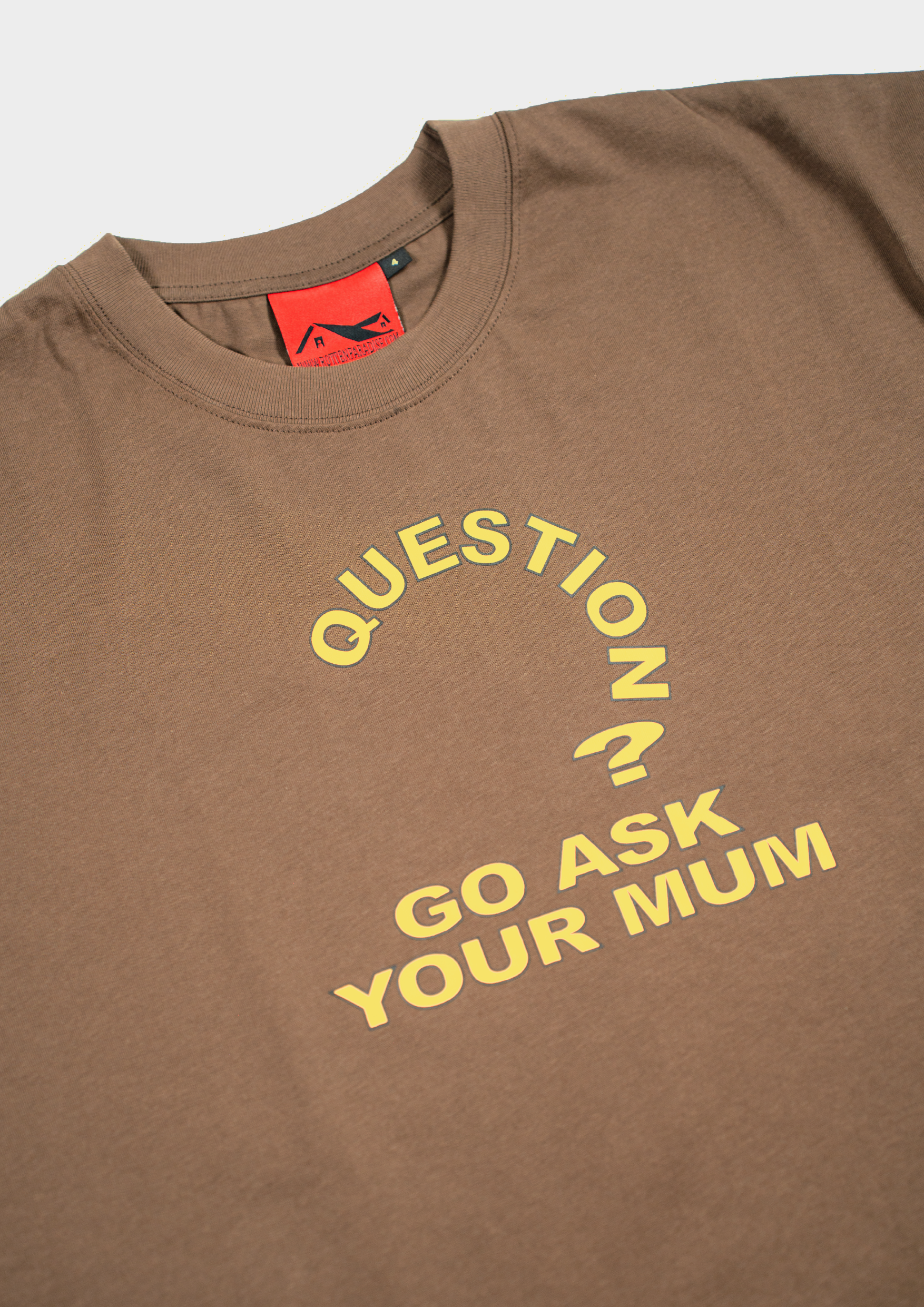 Question Mum Tee Brown