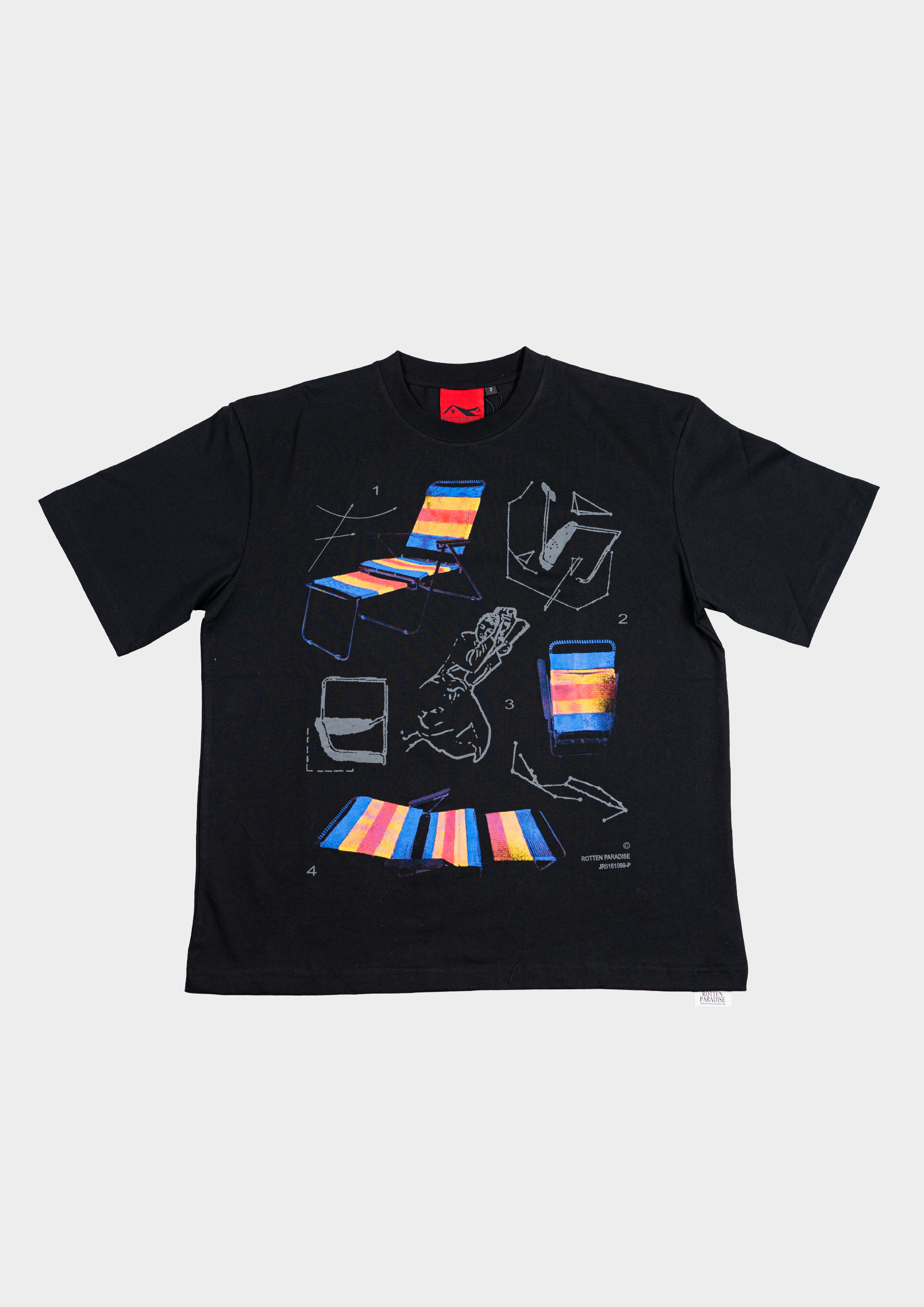 Lazy Chair Tee Black