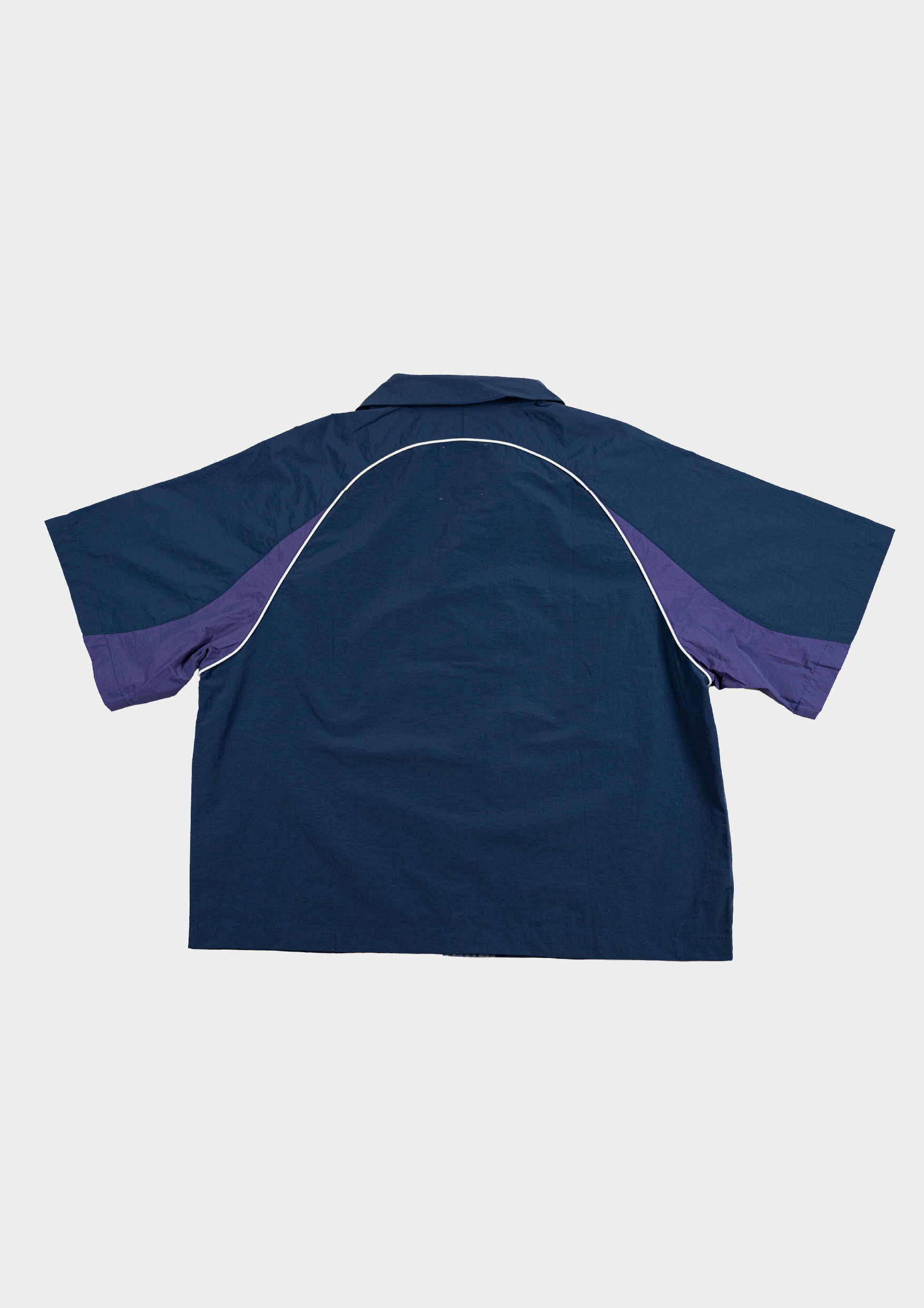 Papa Contrast Boxy Shirt Navy