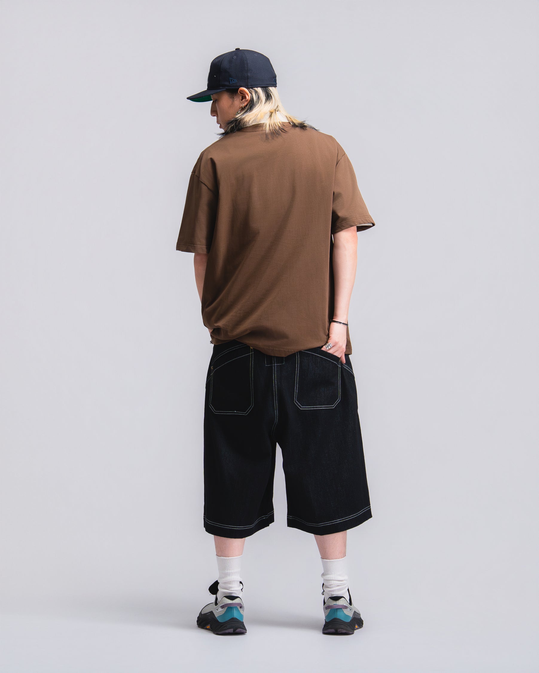 Drift Line Wide Fit Shorts Denim