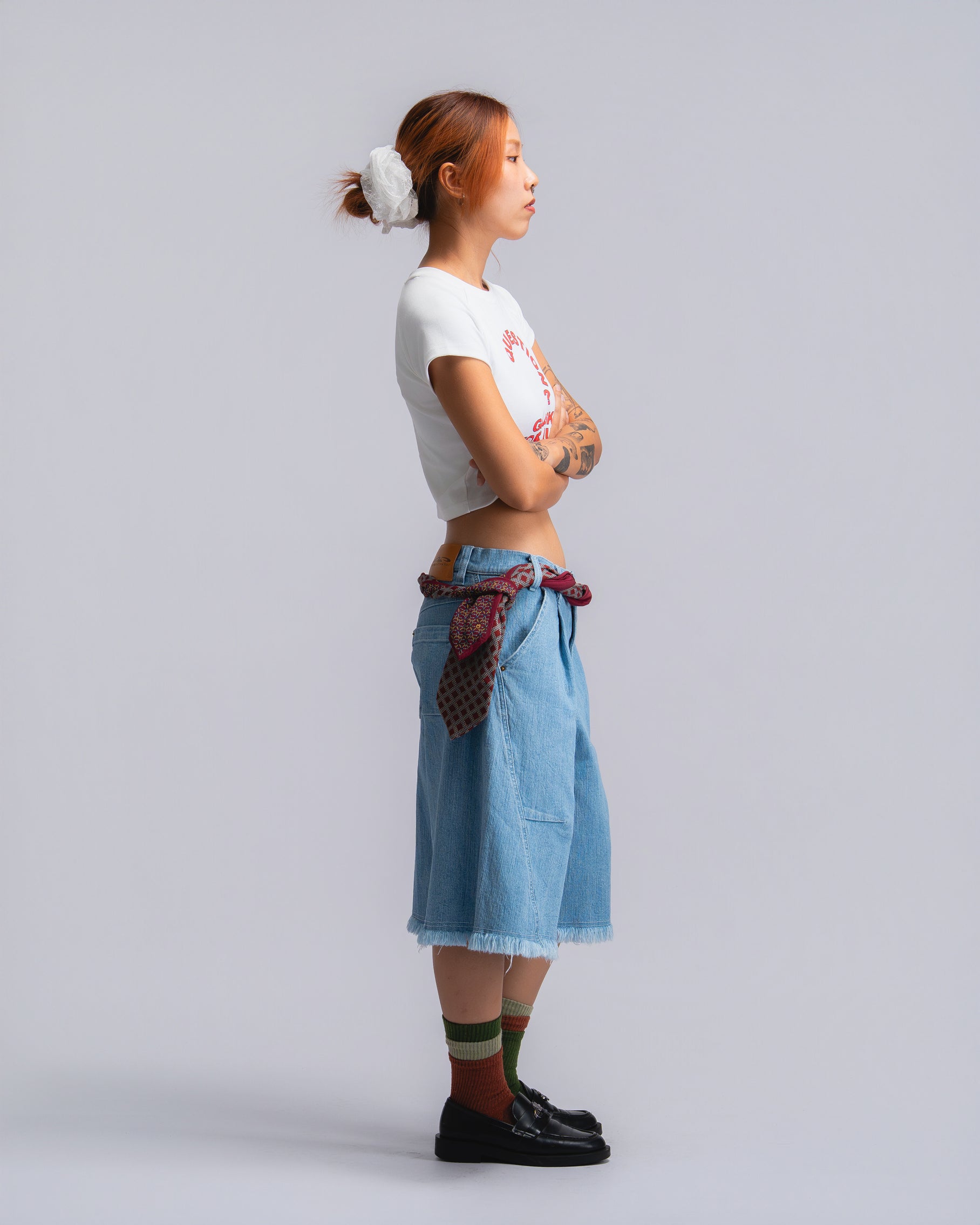 Comfy Balloon Shorts Denim