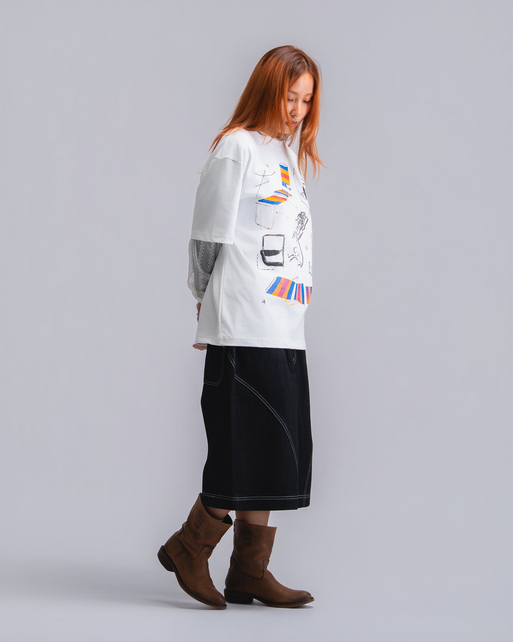 Lazy Chair Tee White