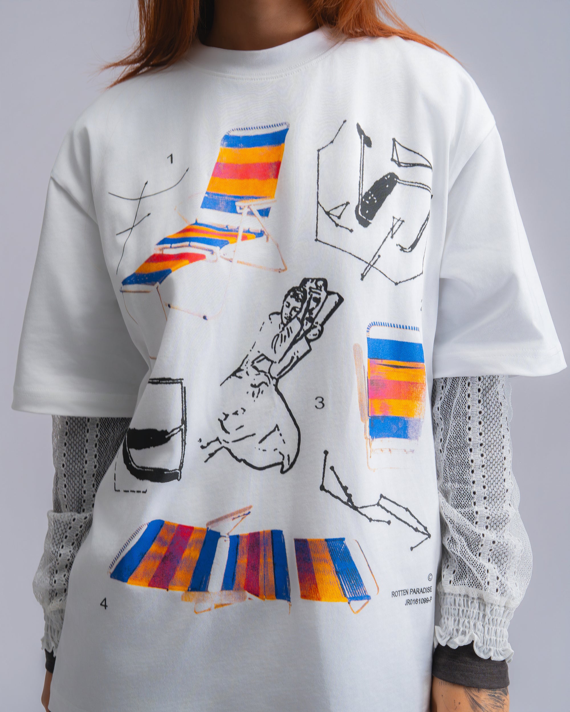 Lazy Chair Tee White