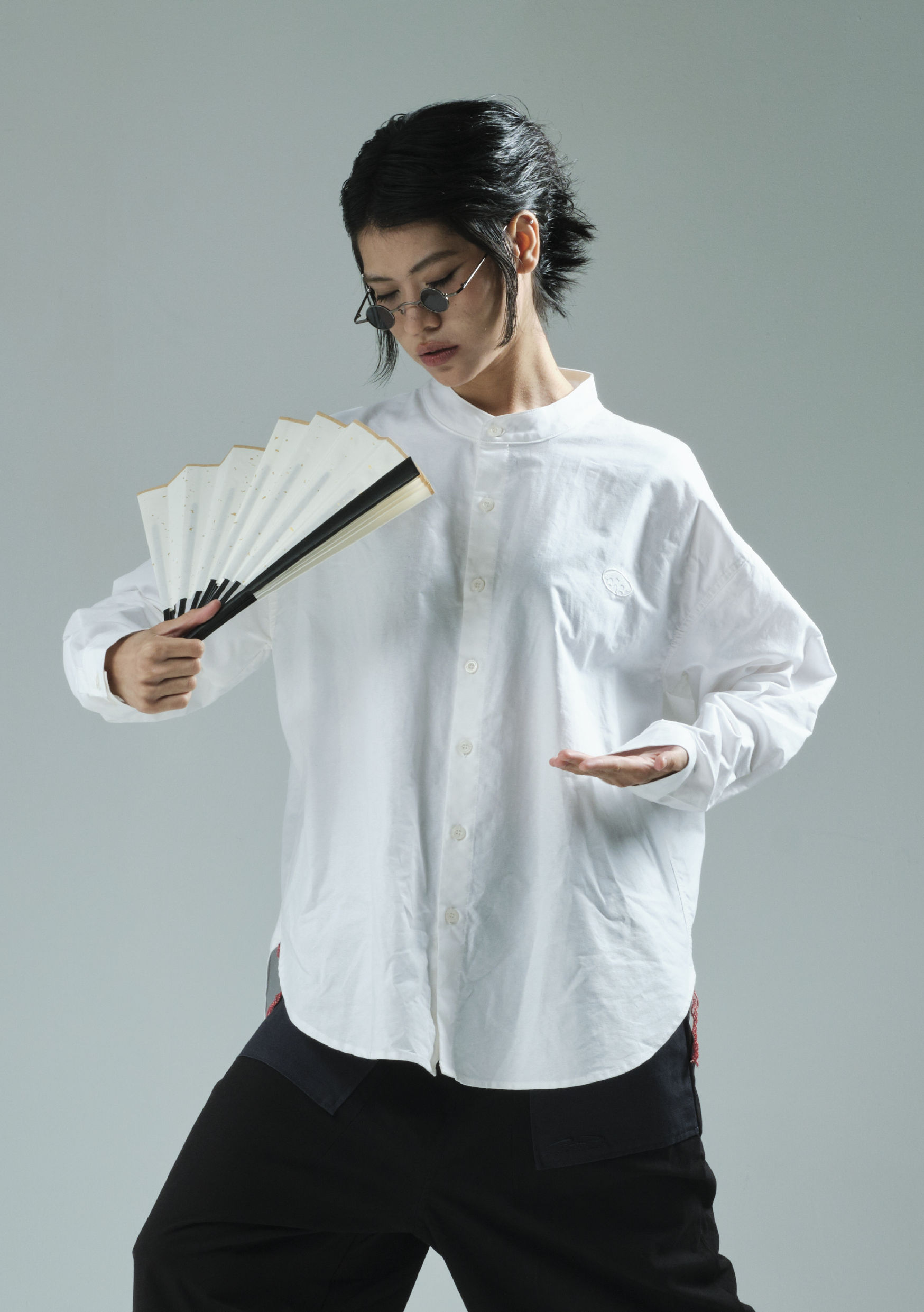 Collarless Shirt