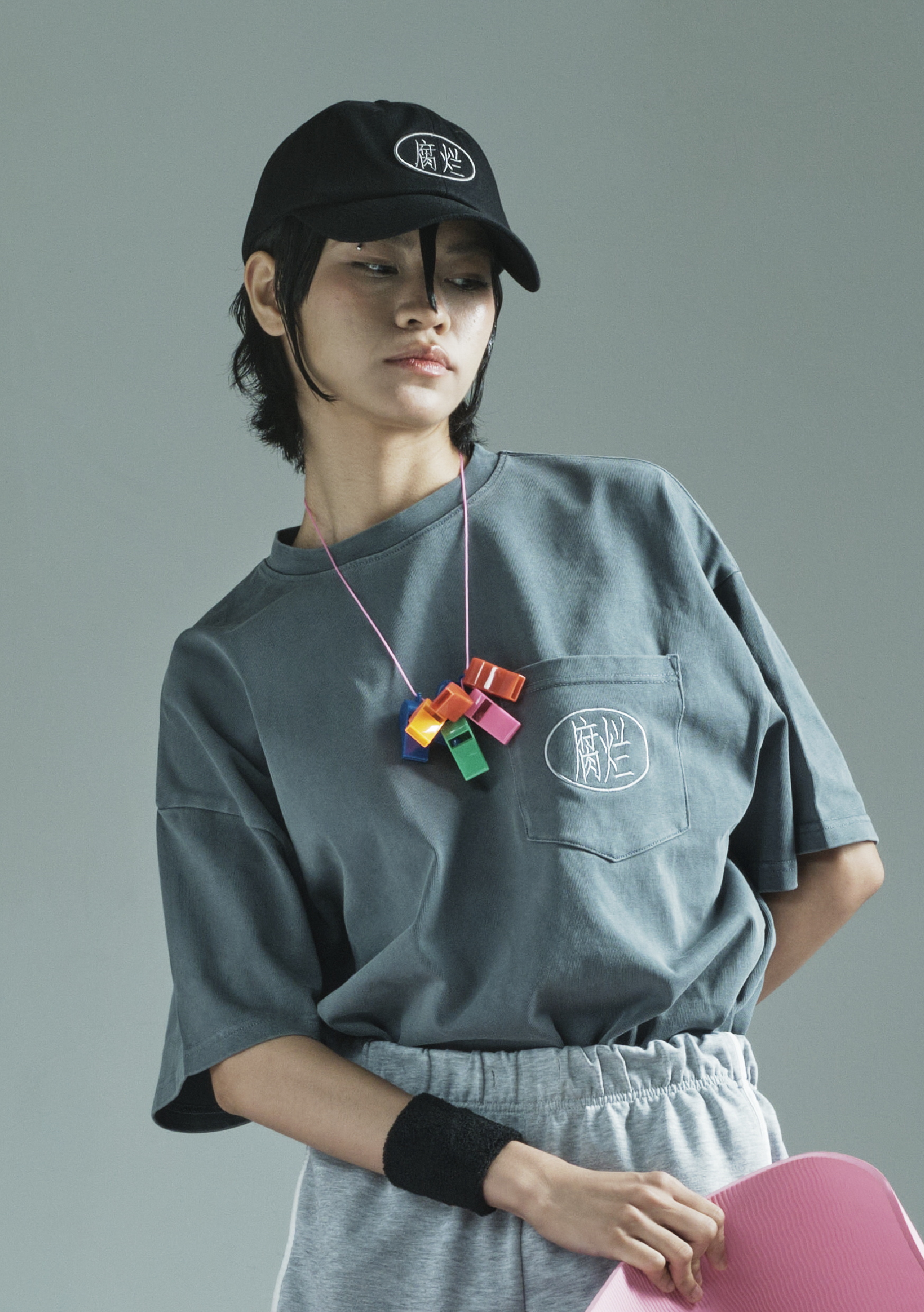 "Fulan" Pocket Tee Blue