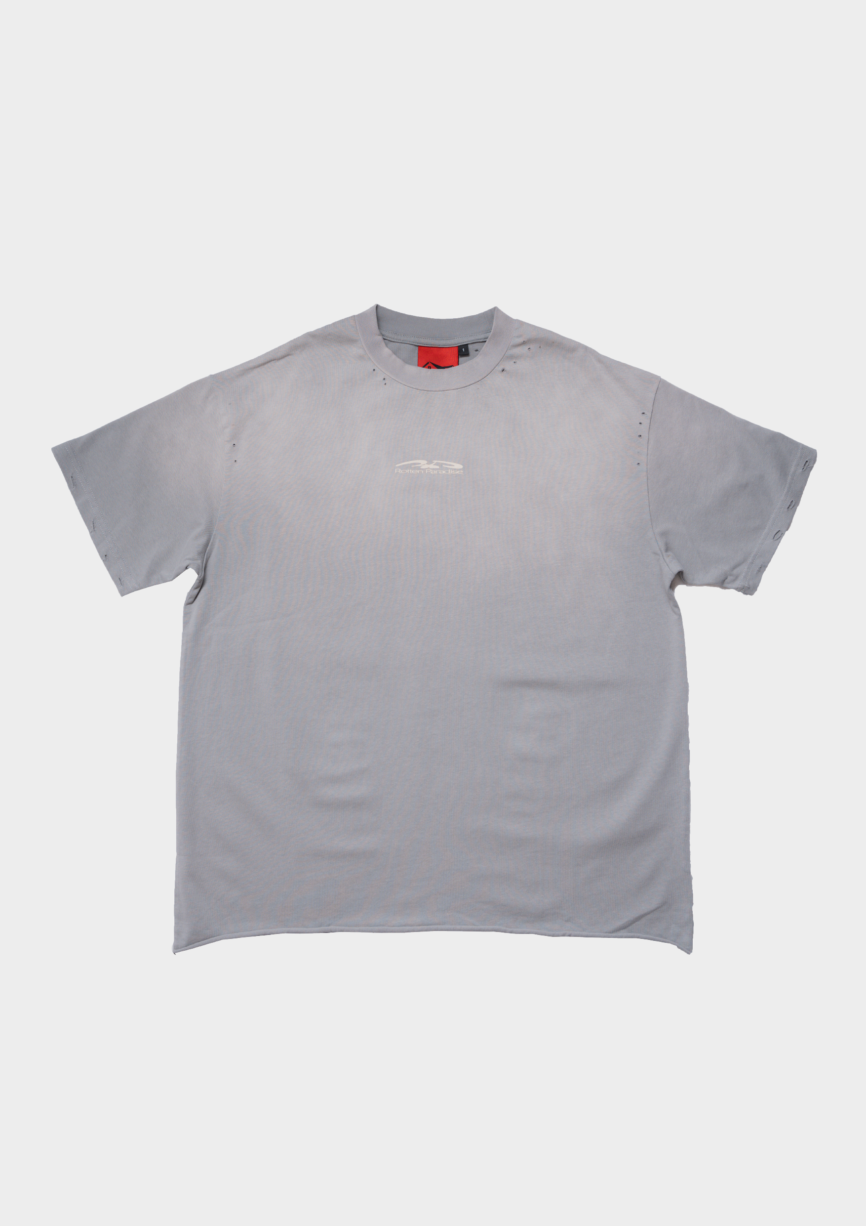 Damaged Logo Tee Grey
