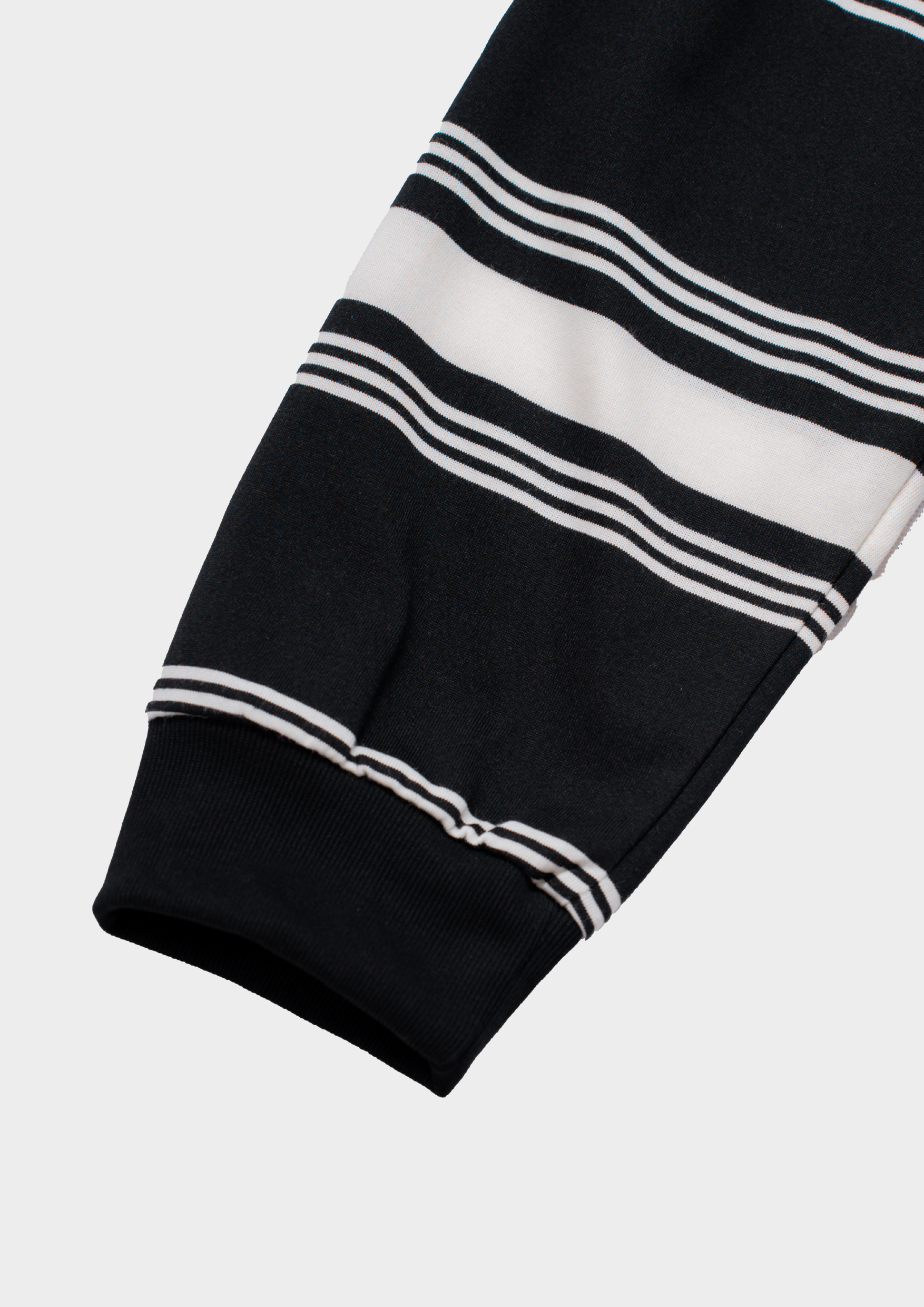 Logo Stripe Cropped L/S Tee Black