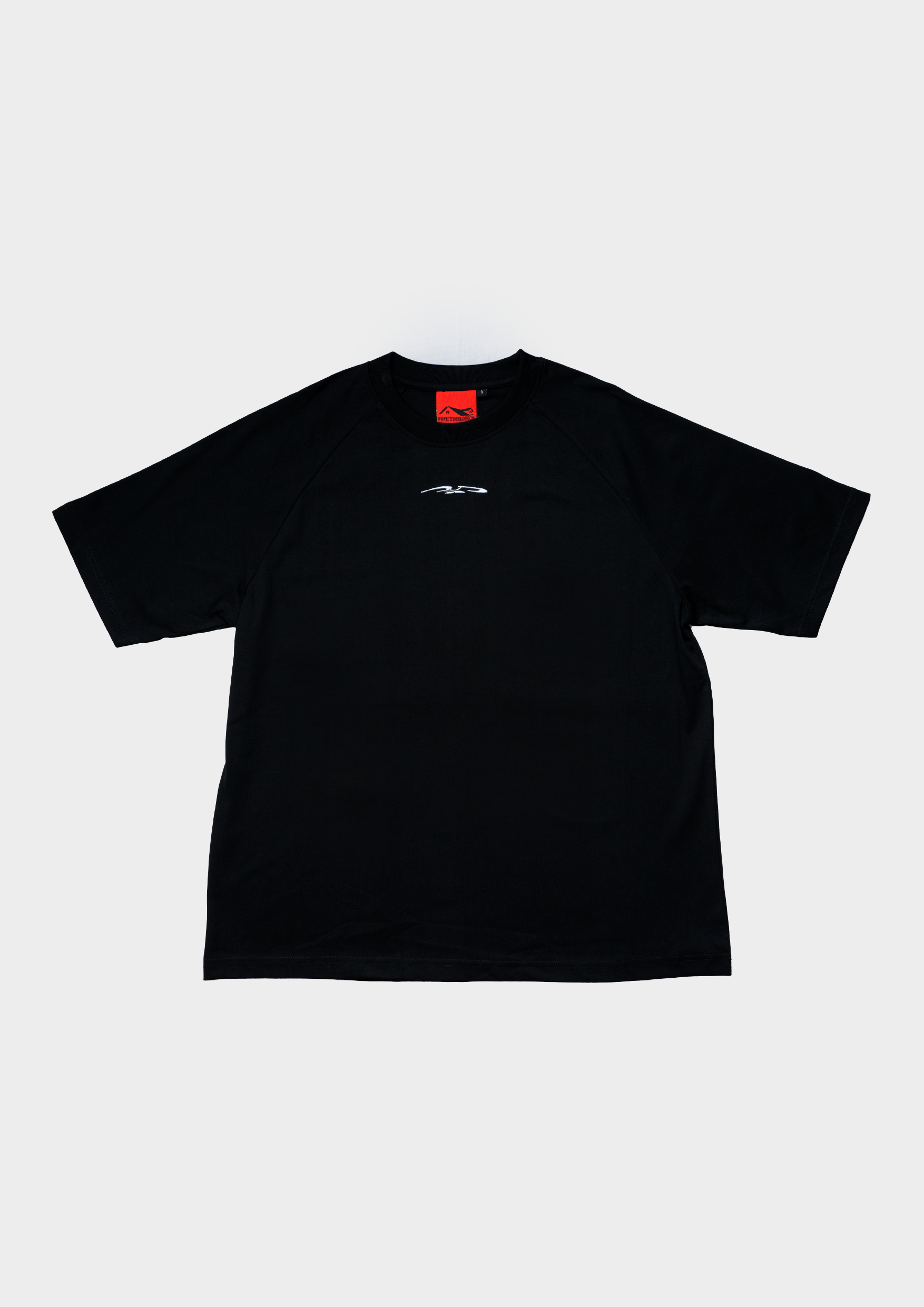 Mini Logo Raglan Tee Black