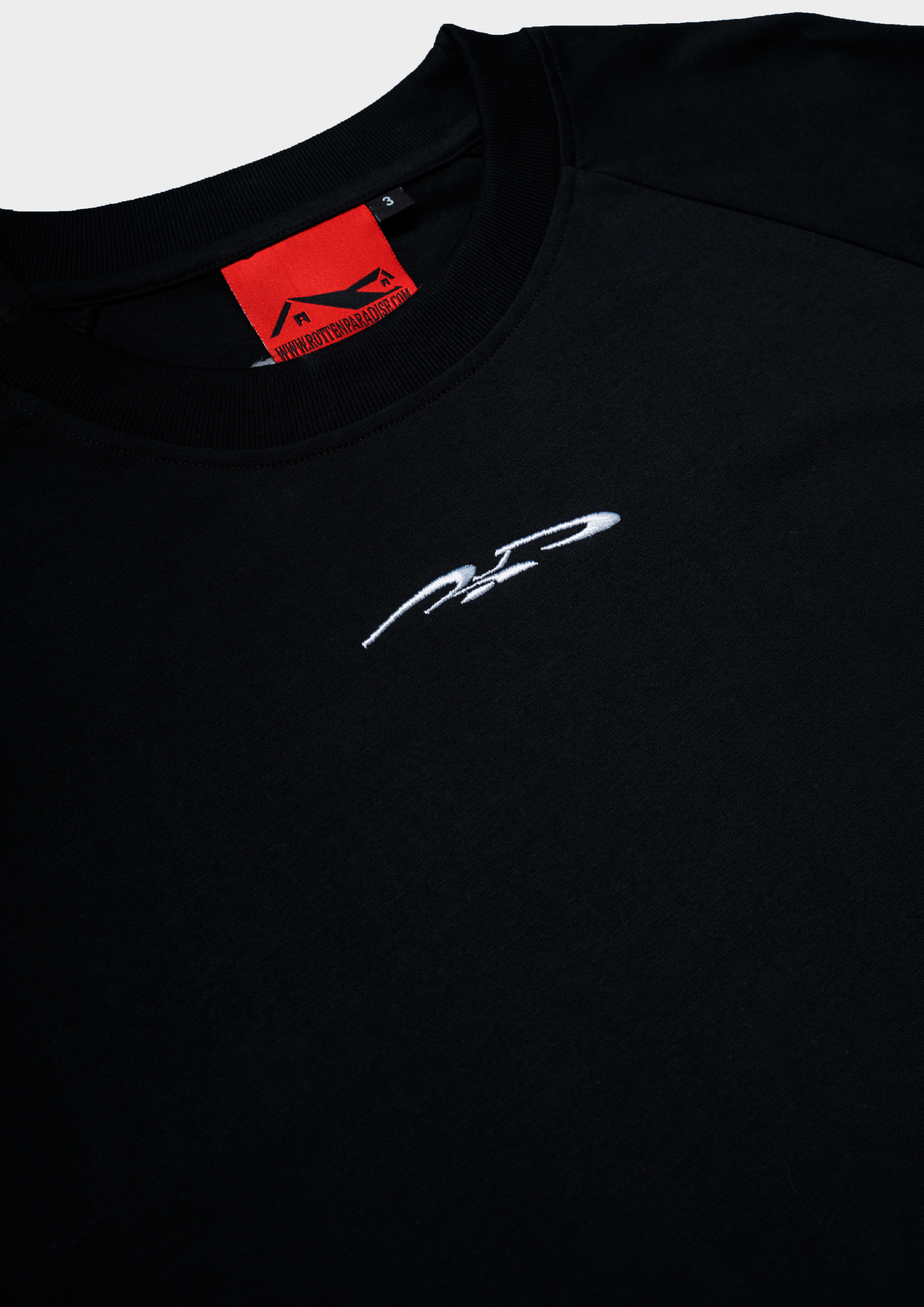 Mini Logo Raglan Tee Black