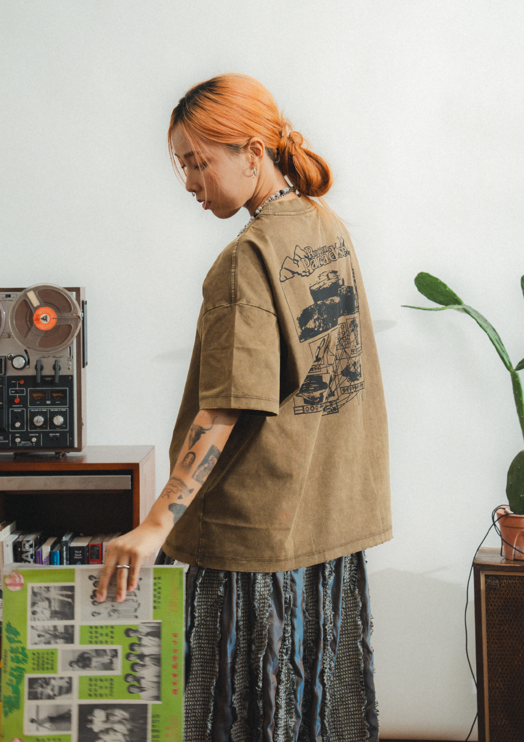 Mountain Tee Washed Brown