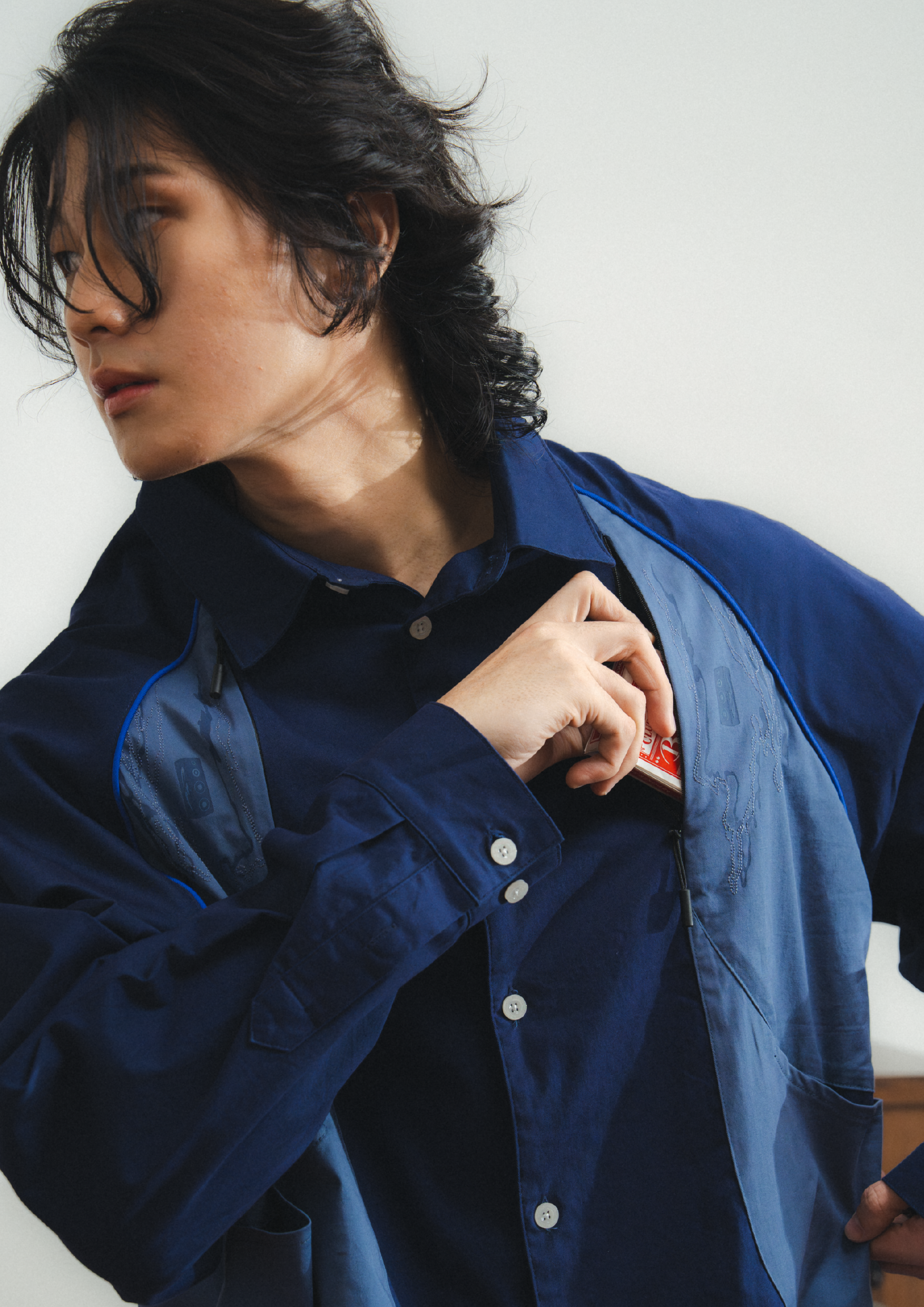 Speaker L/S Shirt Blue