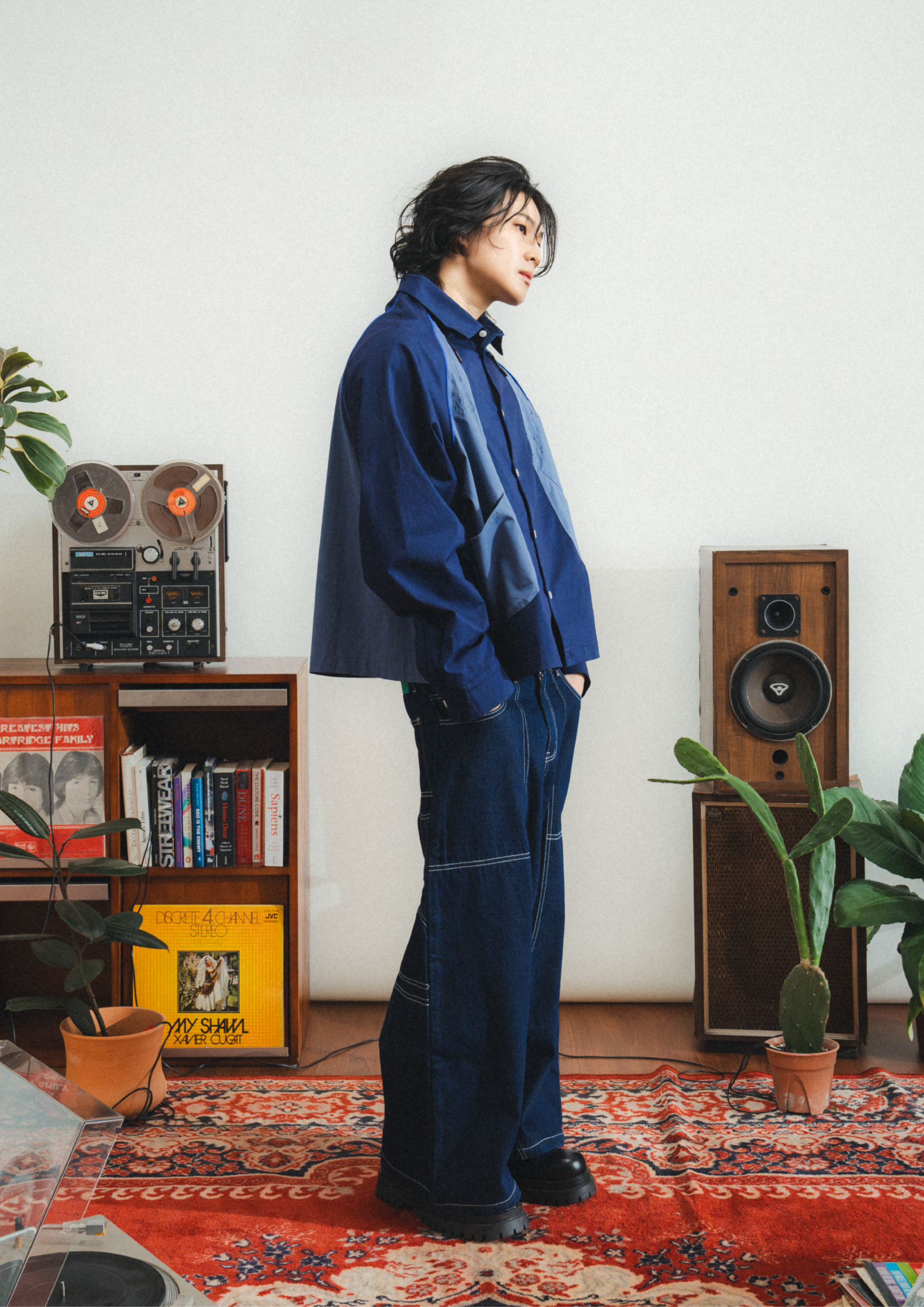 Speaker L/S Shirt Blue