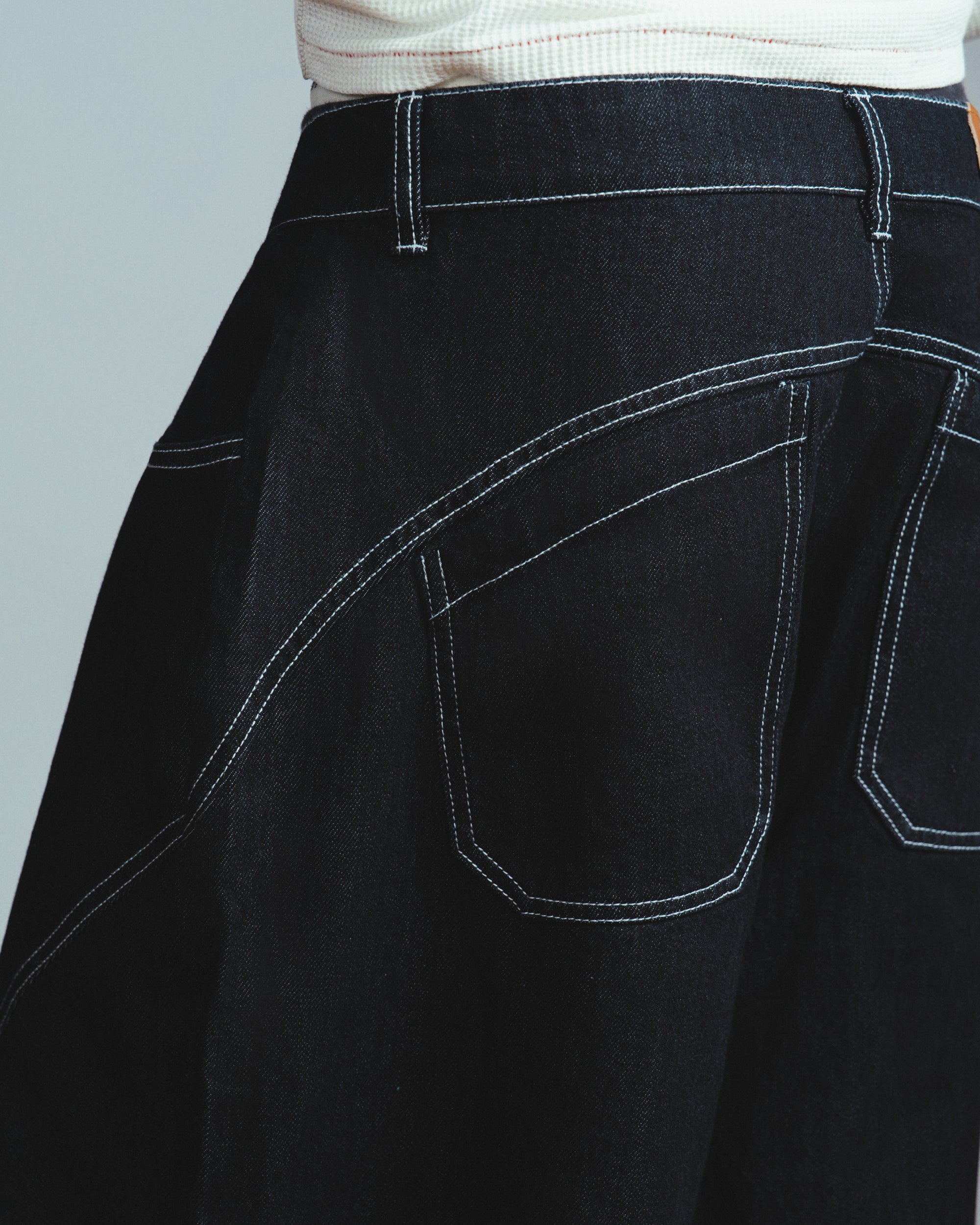 Drift Line Wide Fit Shorts Denim Black