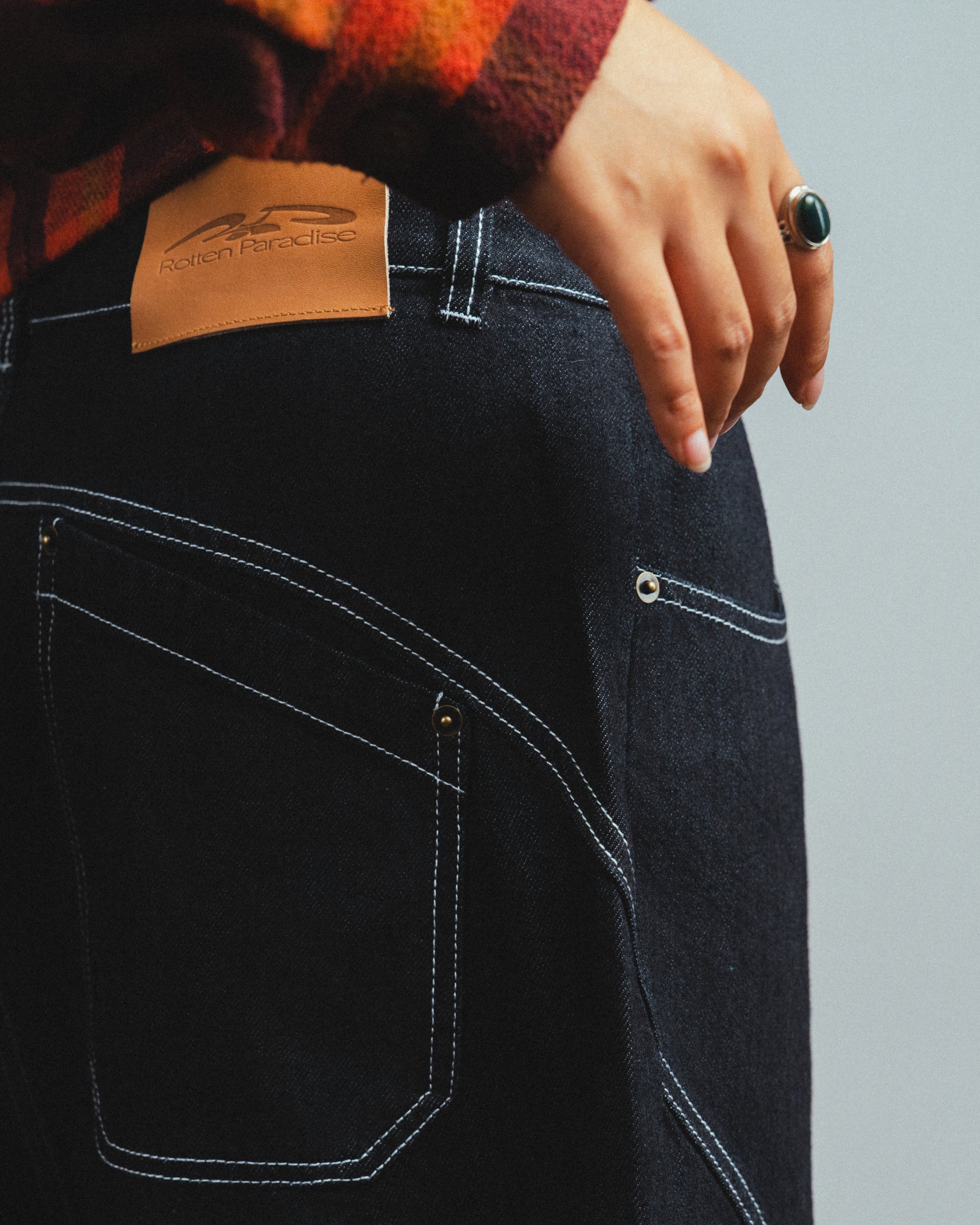 Drift Line Wide Fit Shorts Denim Black